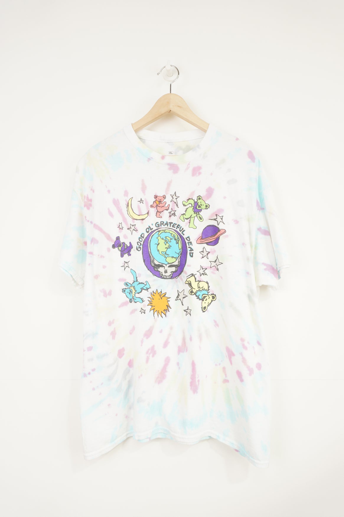 Grateful Dead Spiral Bears Tie-Dye T-Shirt, Size XL