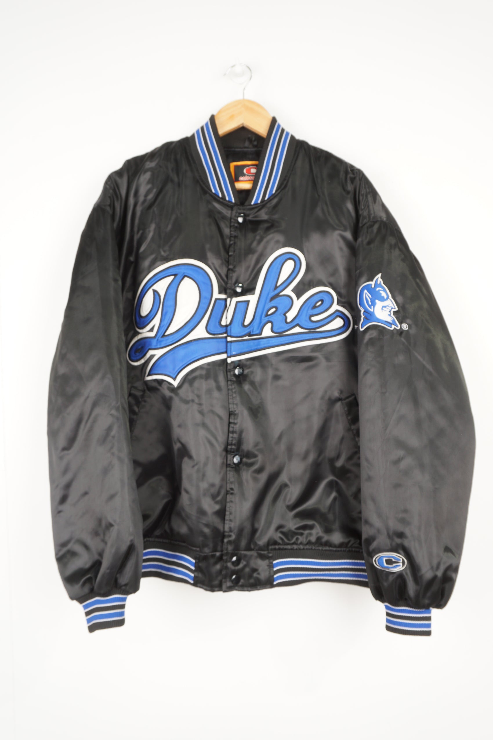90s Vintage New Jersey Devil Satin Starter Jacket / S 