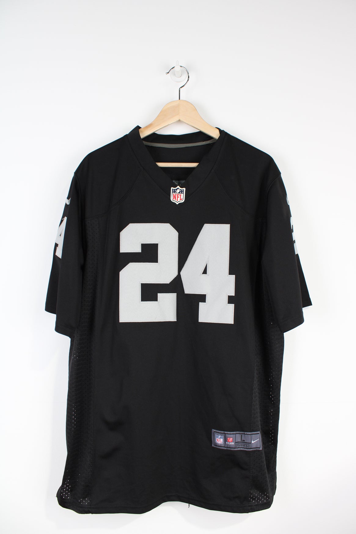 Buy the NIke NFL Raiders Black Football Jersey #24 Lynch sz XXXL