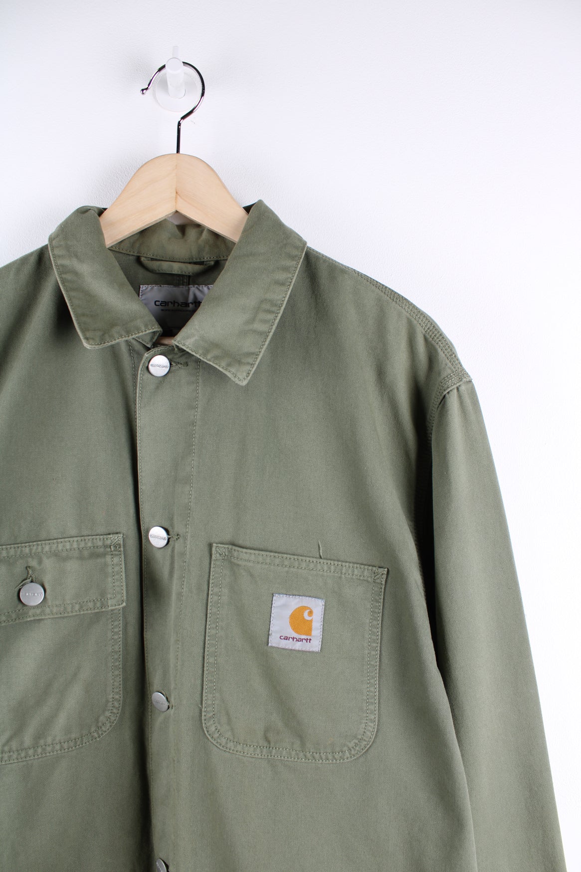 Carhartt wip michigan outlet chore coat dollar green