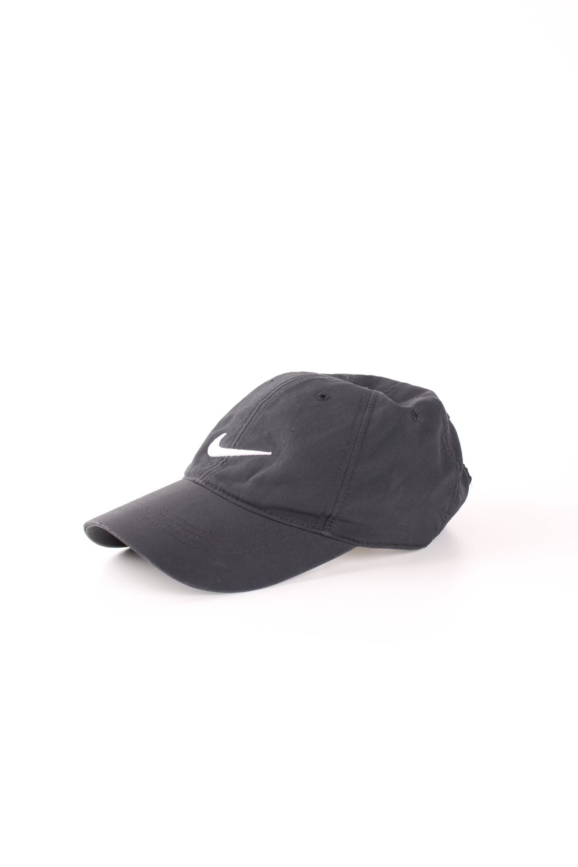 Nike all black lightweight golfing cap with white embroidered &