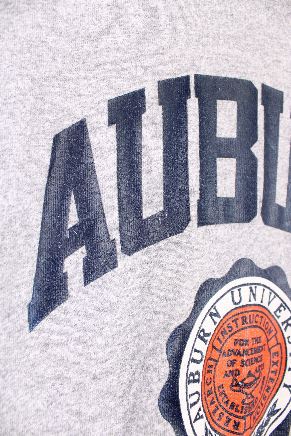 Auburn University Tee in grey with black text and a crest. 