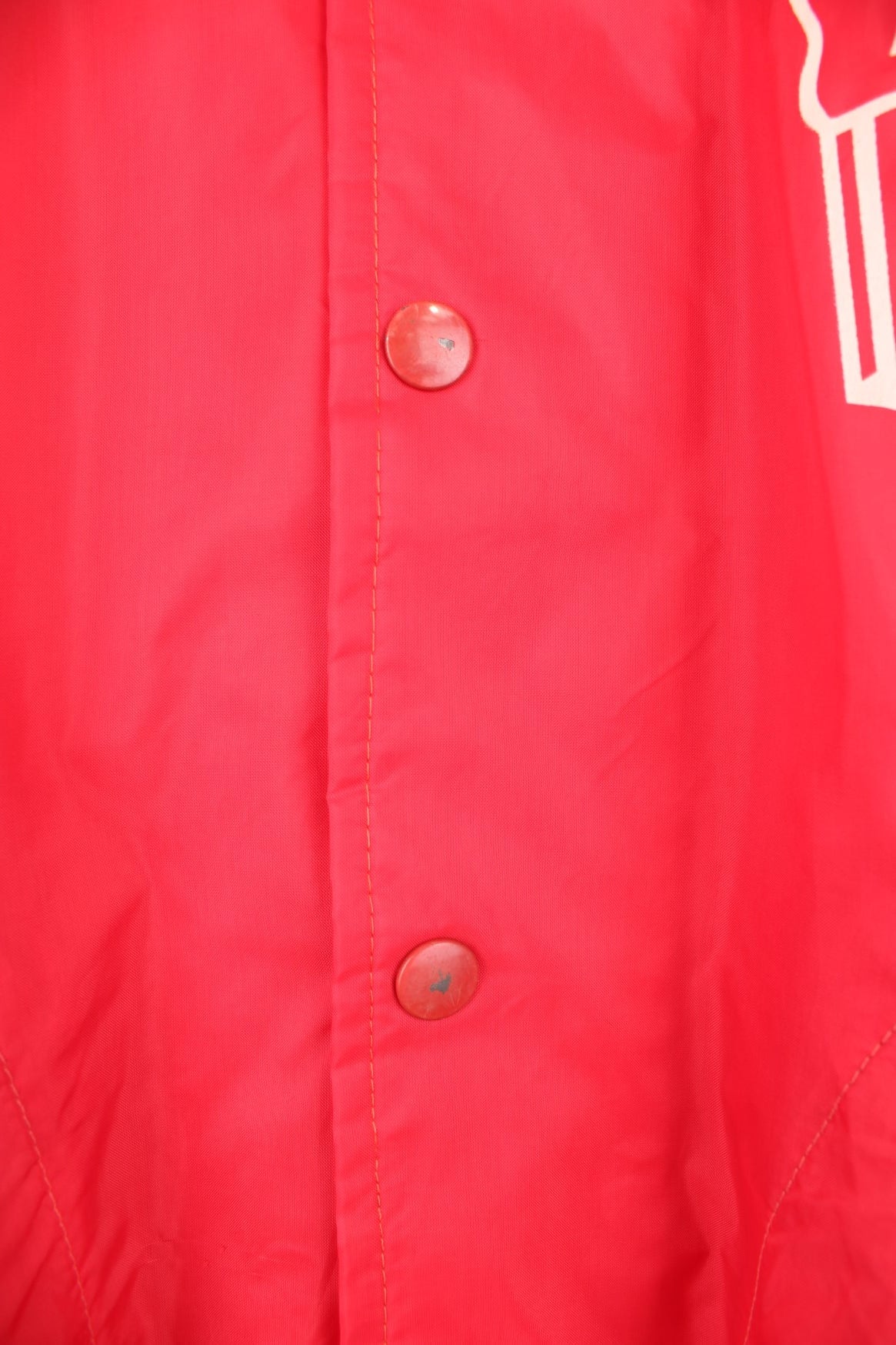 Vintage West Wind nylon coach jacket in red, features printed &