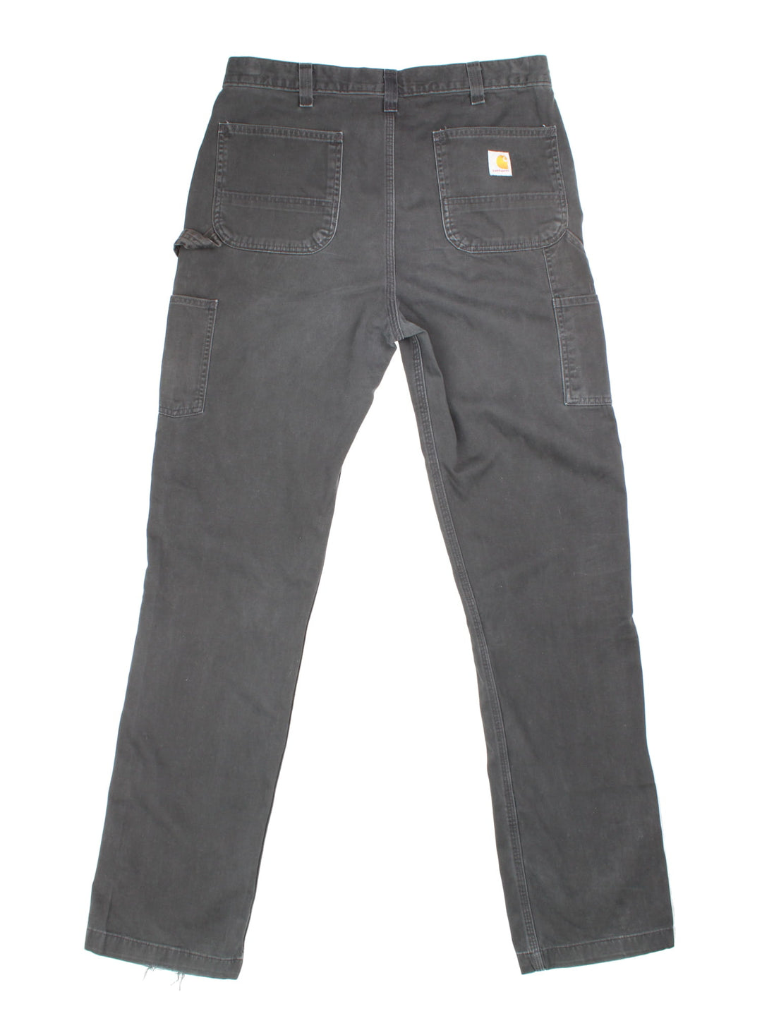 Carhartt Trousers in black colourway with multiple pockets and the logo embroidered on the back.