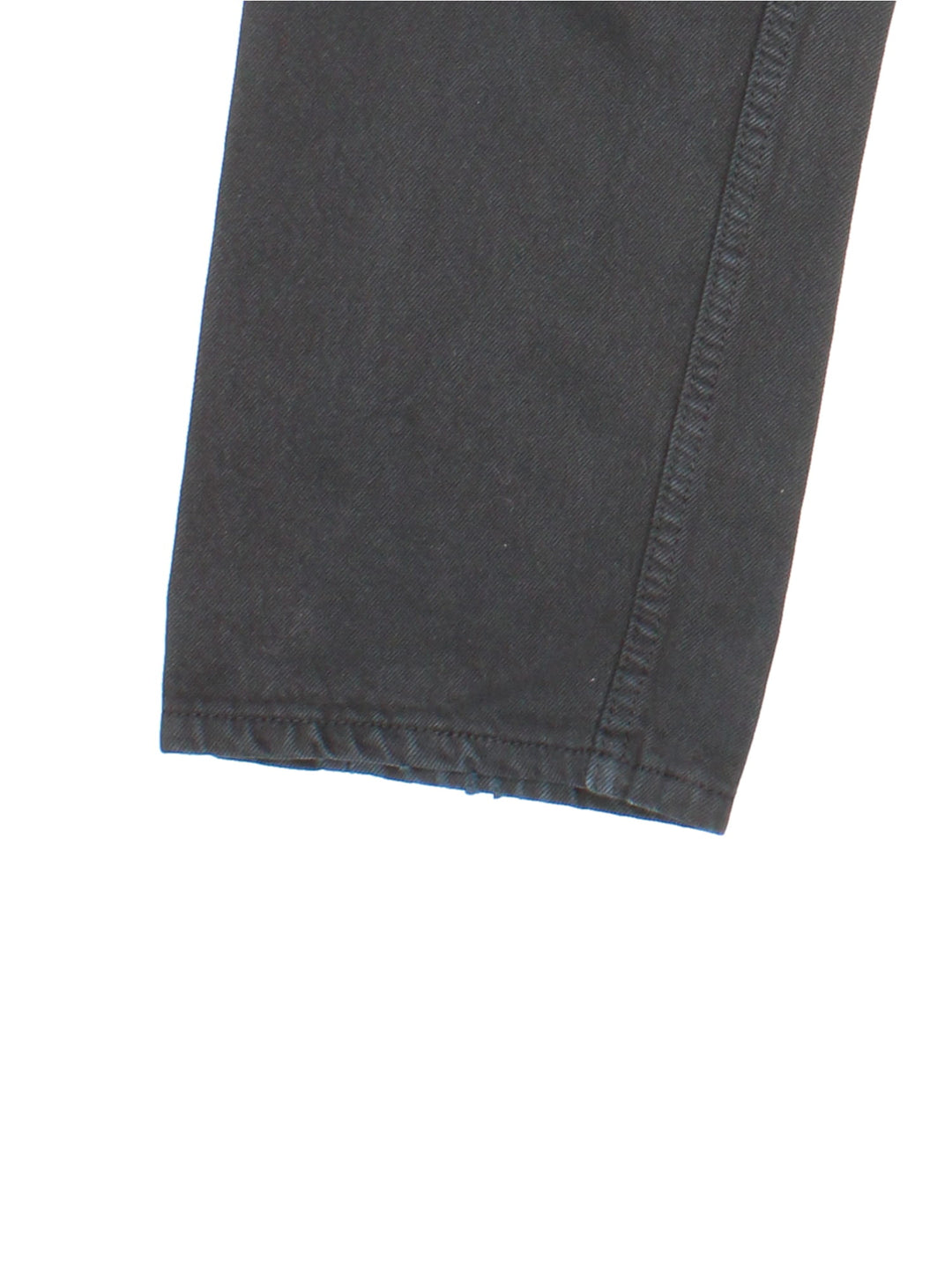 Levi Strauss 501 jeans in black colourway with multiple pockets and the logo embroidered on the back.