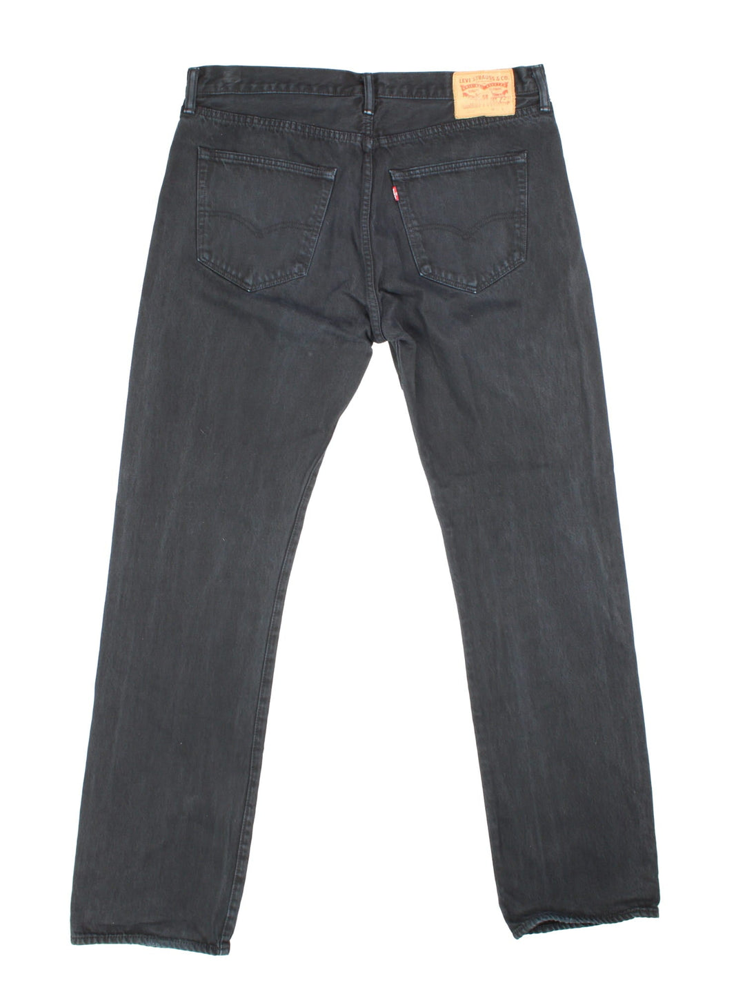 Levi Strauss jeans in black colourway with multiple pockets and the logo embroidered on the back.