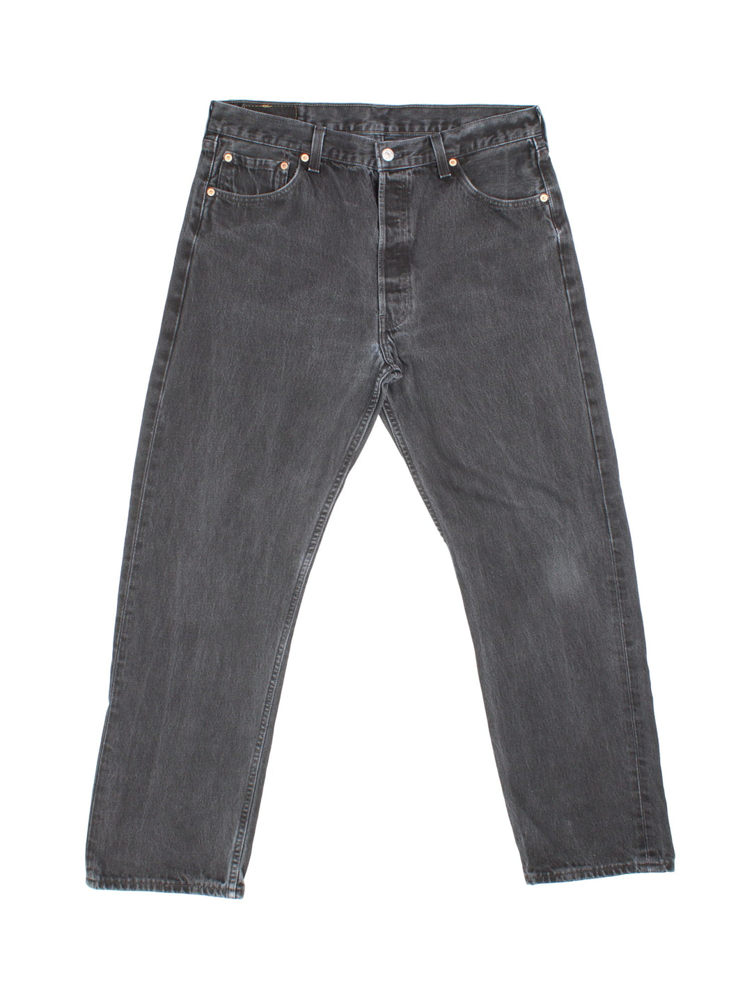 Levi Strauss jeans in black colourway with multiple pockets and the logo embroidered on the back.