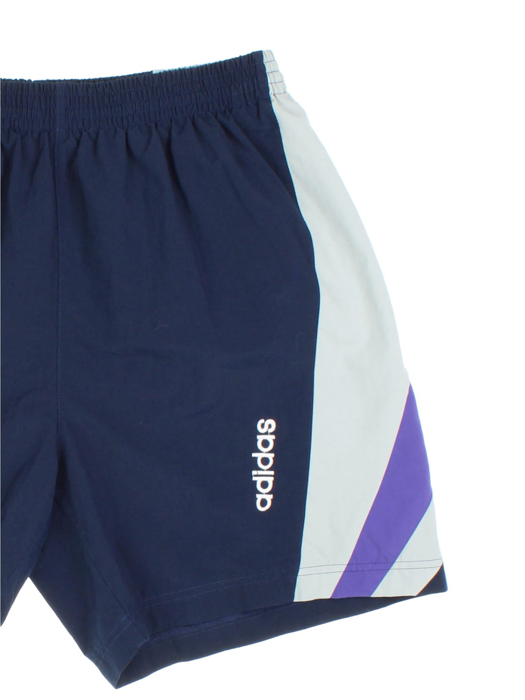 Adidas Sport Shorts in a blue colourway elasticated waist, side pockets and logo on right leg.