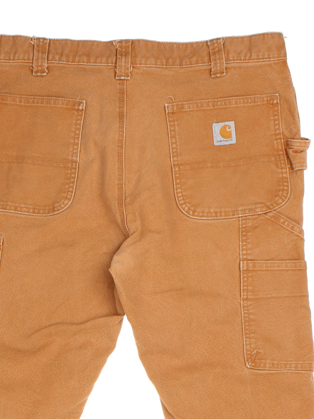 Carhartt Trousers in a brown colourway, with multiple pockets and embroidered logo on the back pocket.