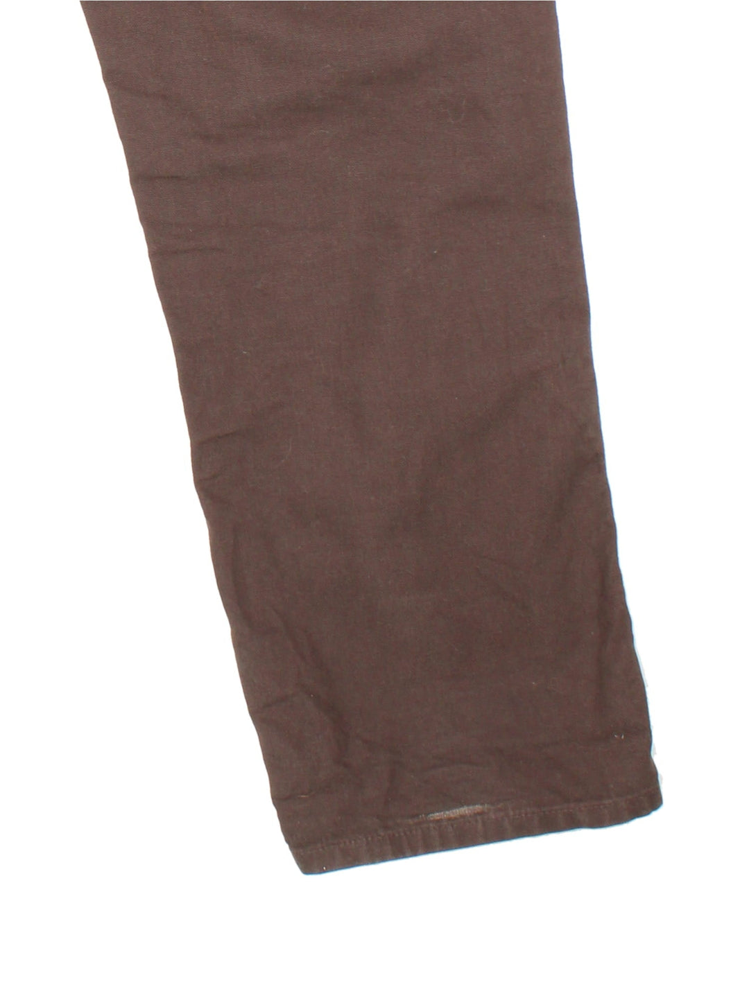 Carhartt Double Knee Jeans in a brown colourway, with multiple pockets and leather logo on the back pocket.