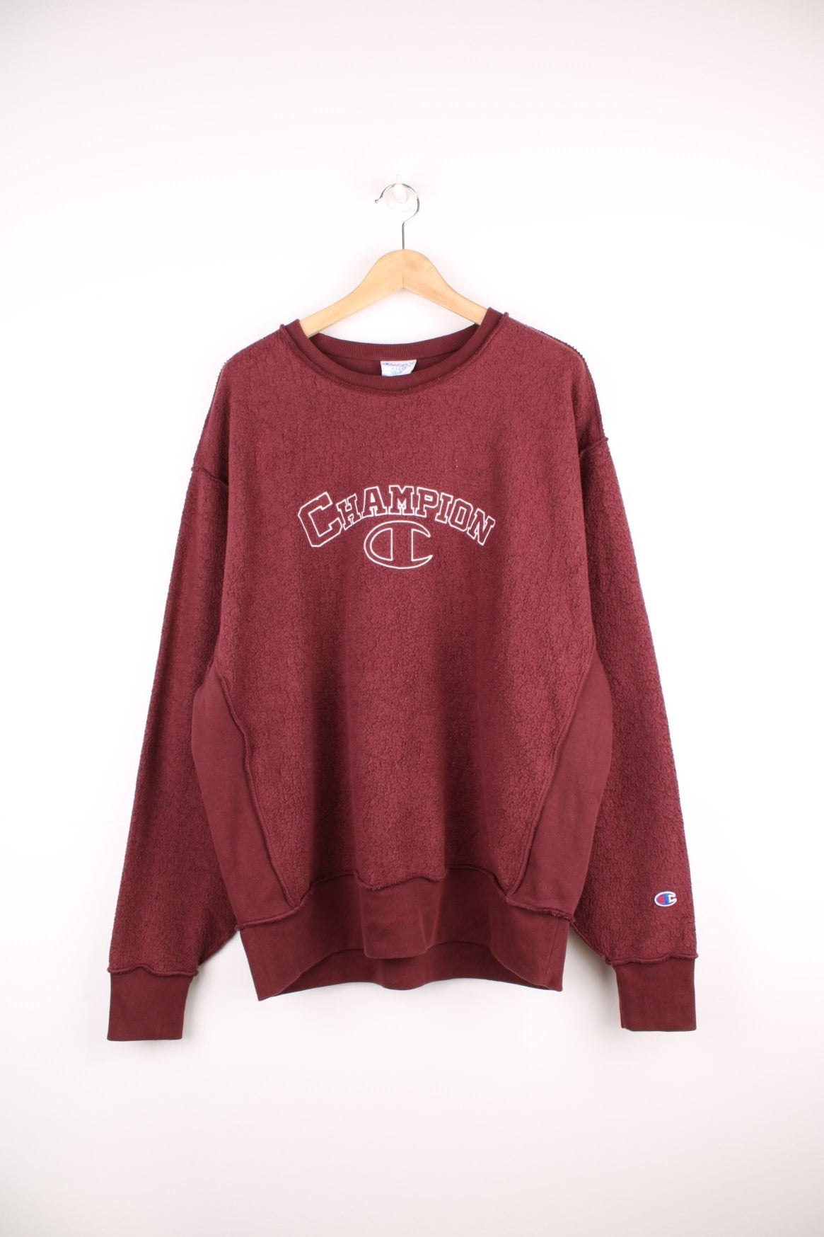 Burgundy champion crewneck sale