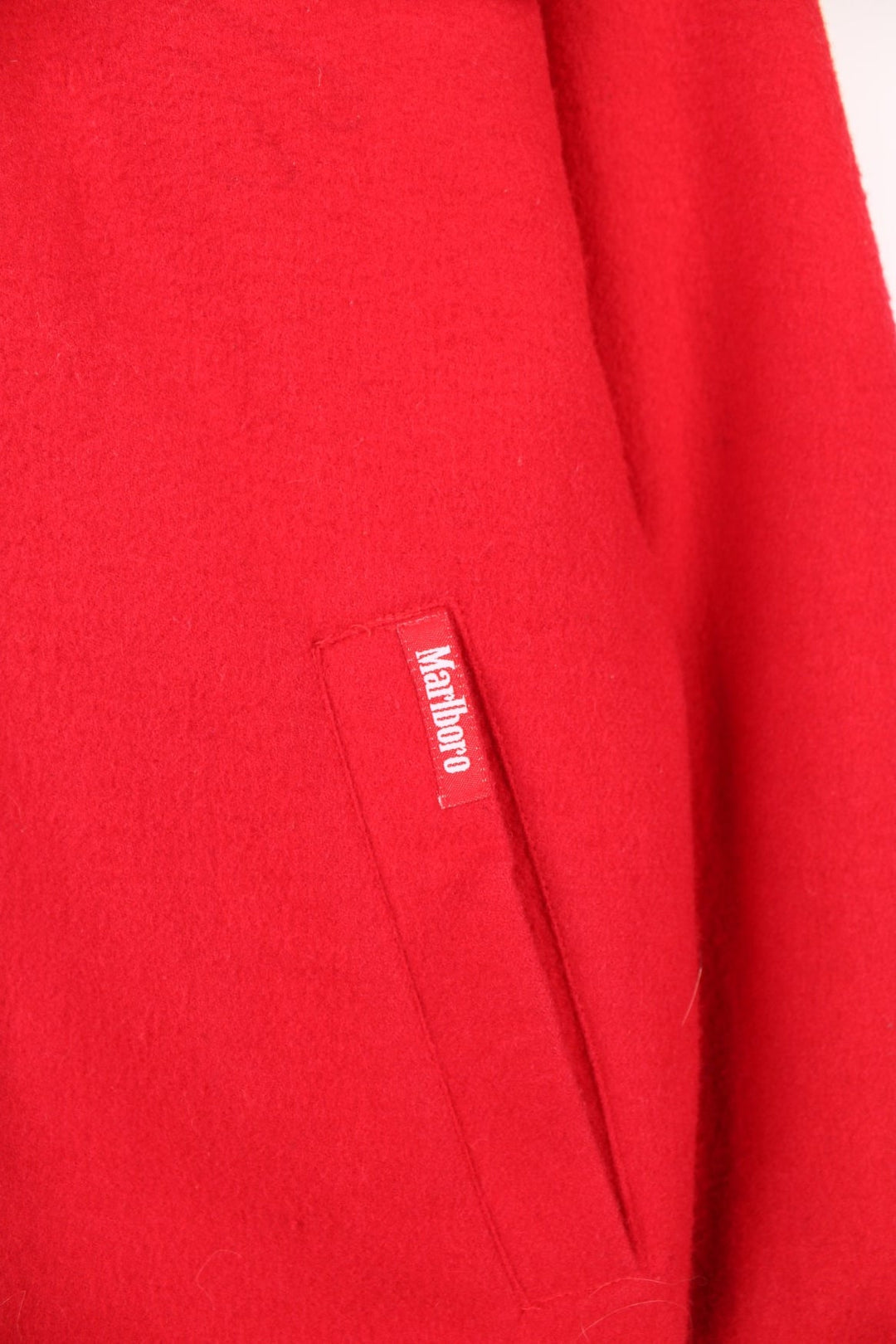 90's Marlboro Reversible Wool Jacket in either a black or red colourway options, zip up with multiple pockets, and has ther logo embroiderd on the side. 