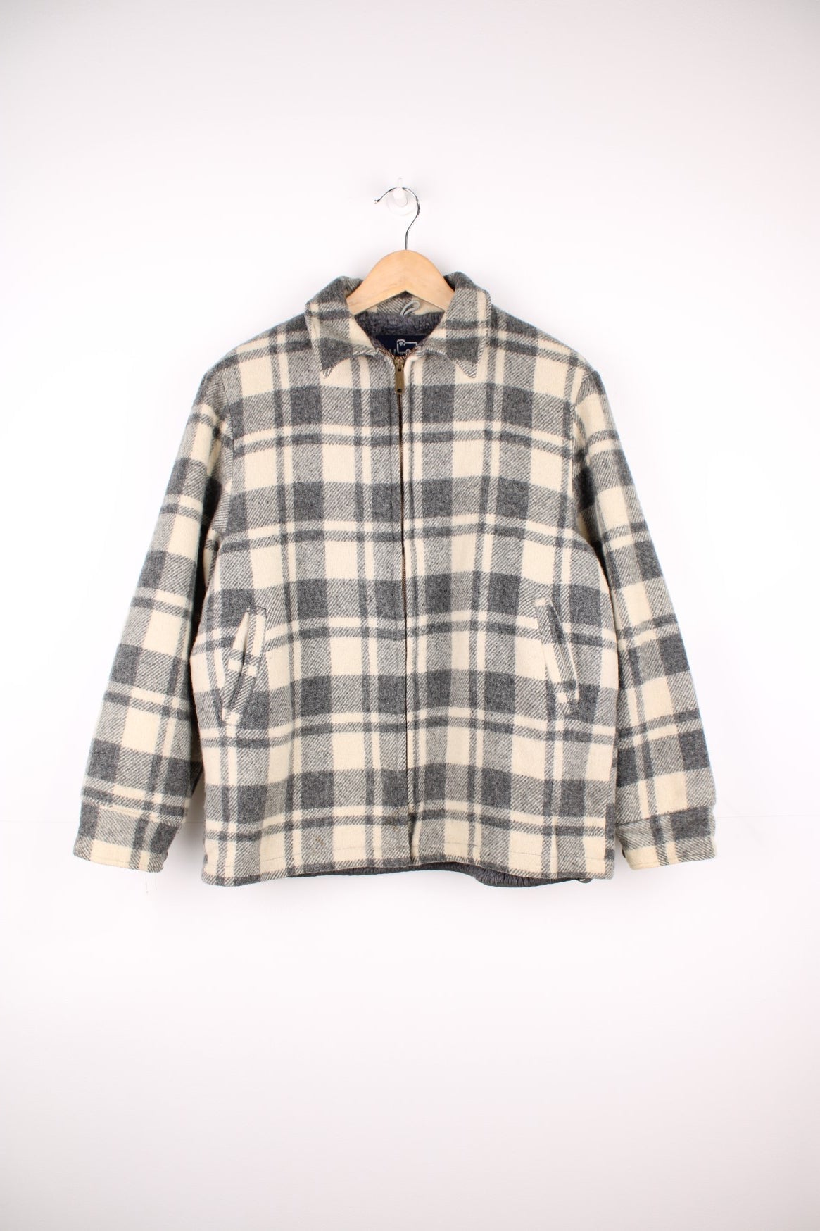 Plaid jacket wool hotsell