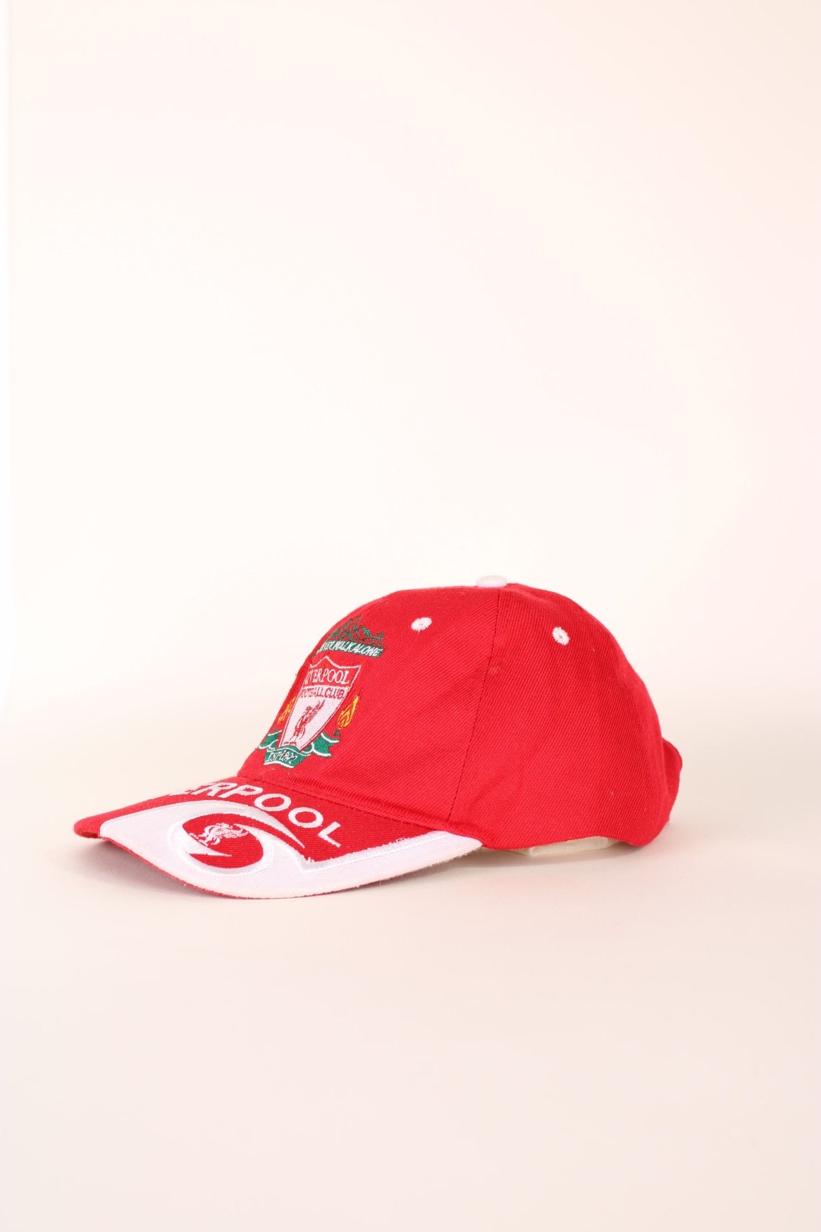 Liverpool Football Club Cap in a red, white and green colourway with the team logo and &