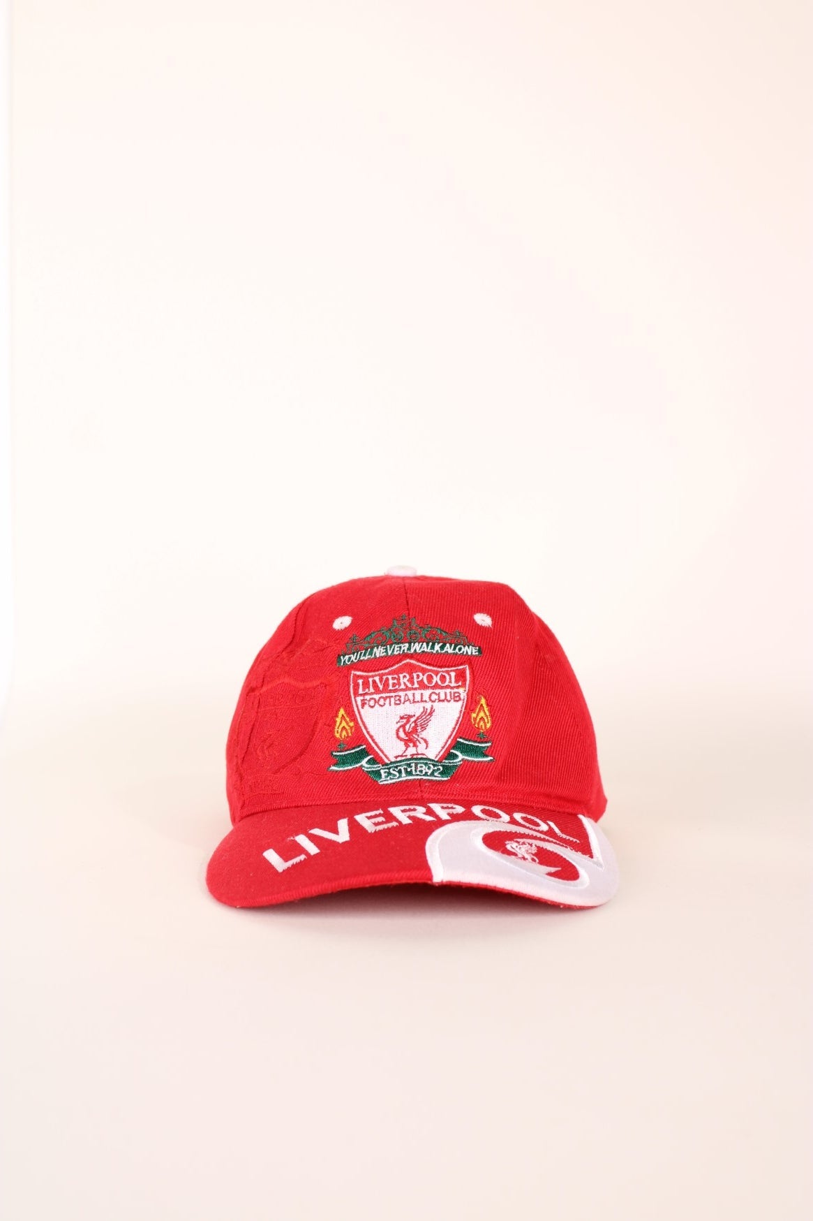 Liverpool Football Club Cap in a red, white and green colourway with the team logo and &