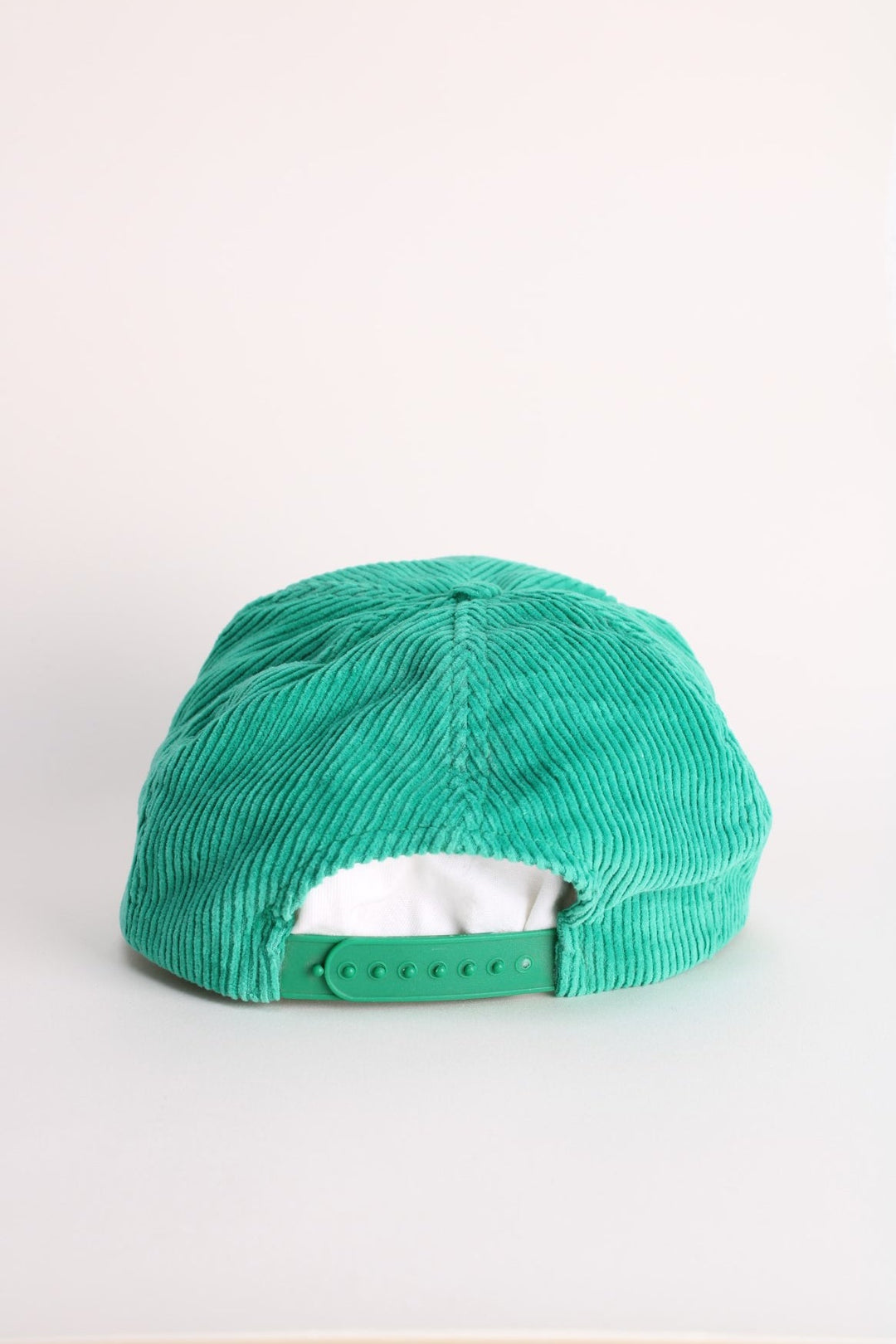 Vintage NBA Boston Celtics Corduroy Trucker Cap in a green colourway with the team logo embroidered on the front, and has an adjustable snapback.