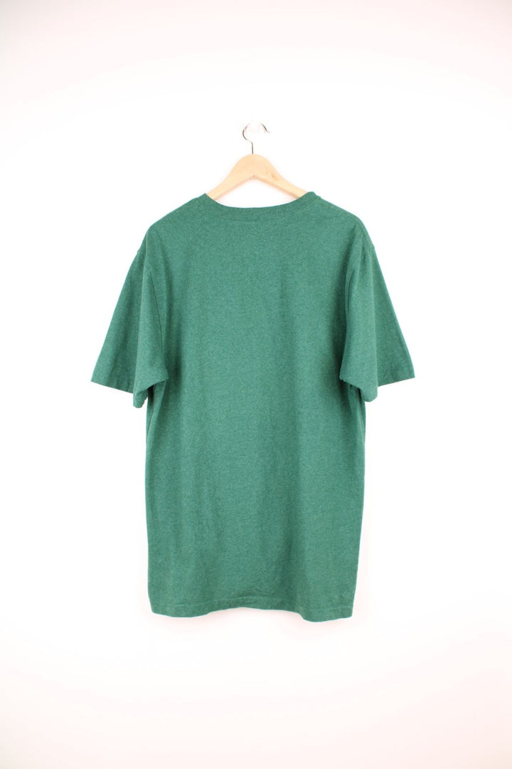 Green Carhartt Loose Fit T-Shirt with chest pocket and embroidered logo.