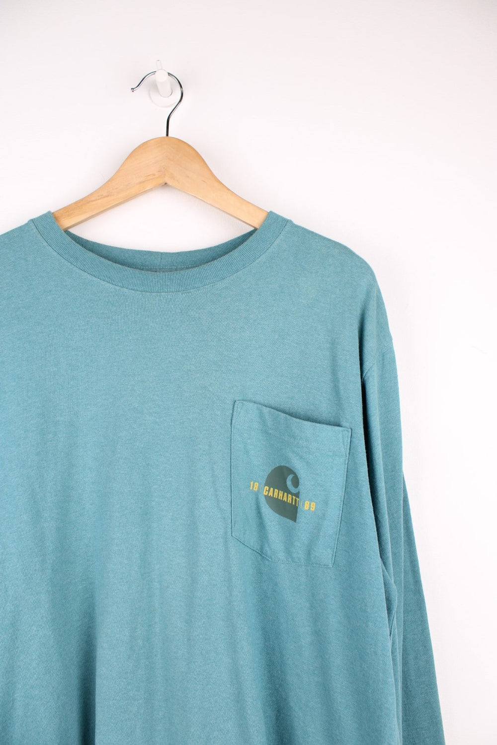 Carhartt sky blue cotton long sleeve top 