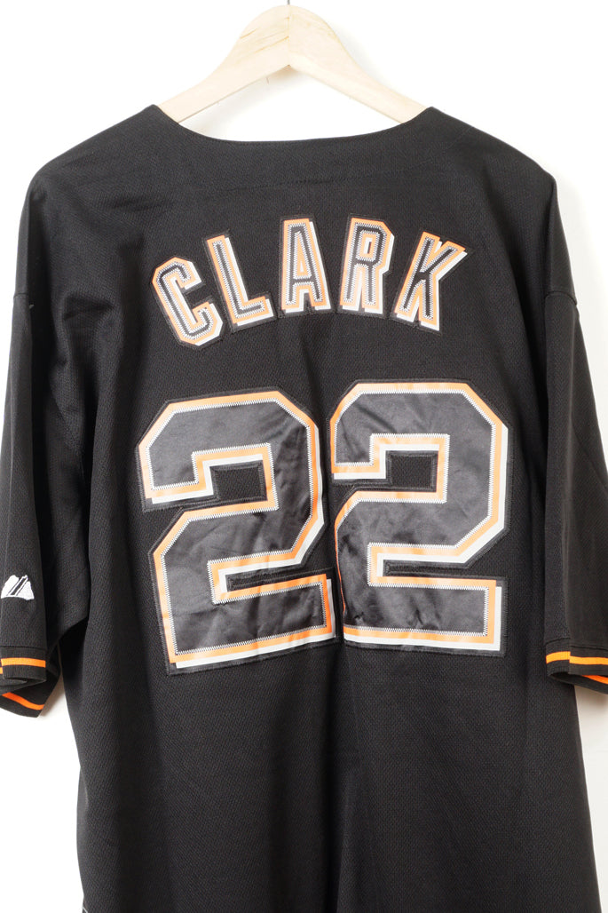 San Francisco Giants #22 Jersey Will Clark Orange Throwback