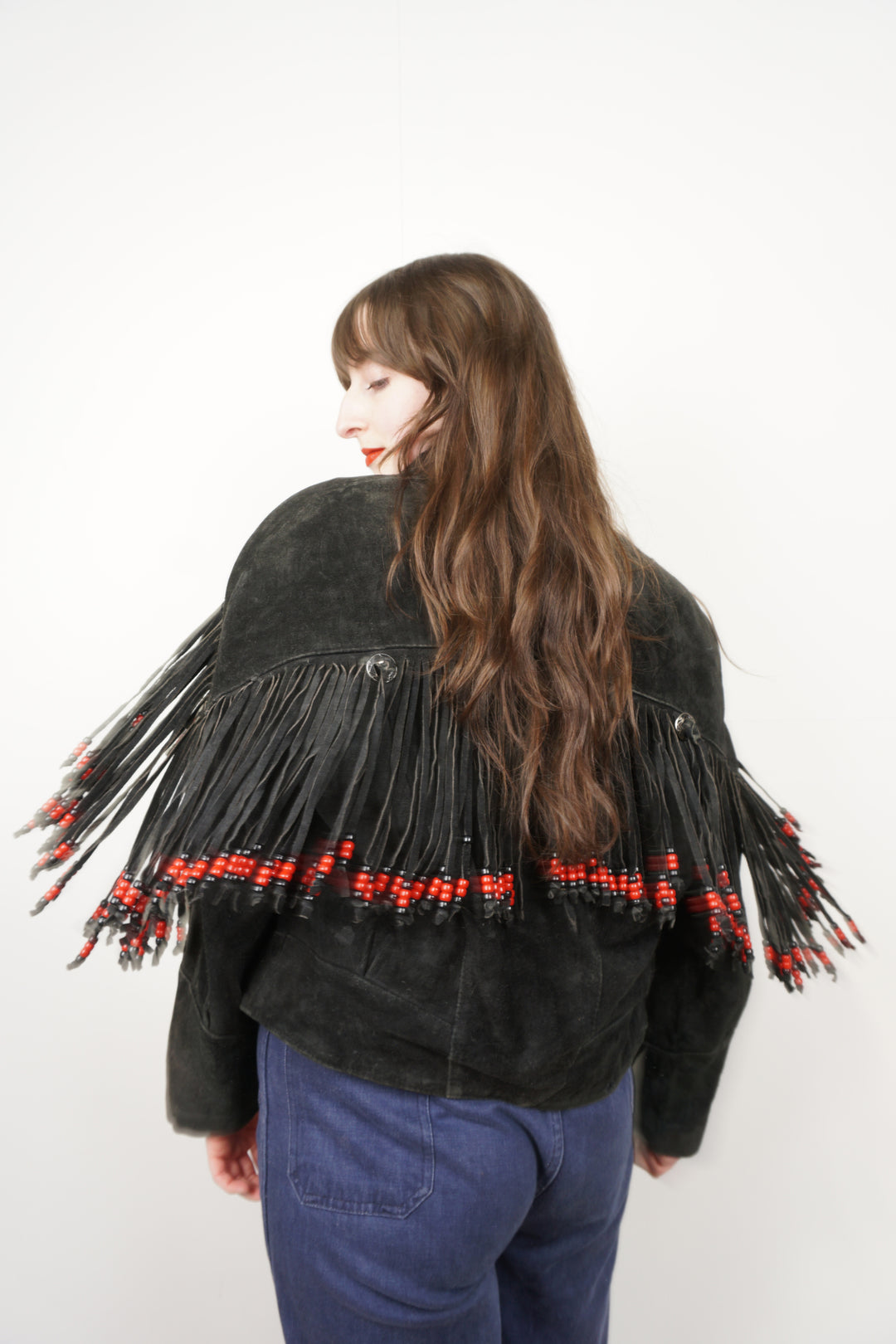 Suede Fringe Jacket