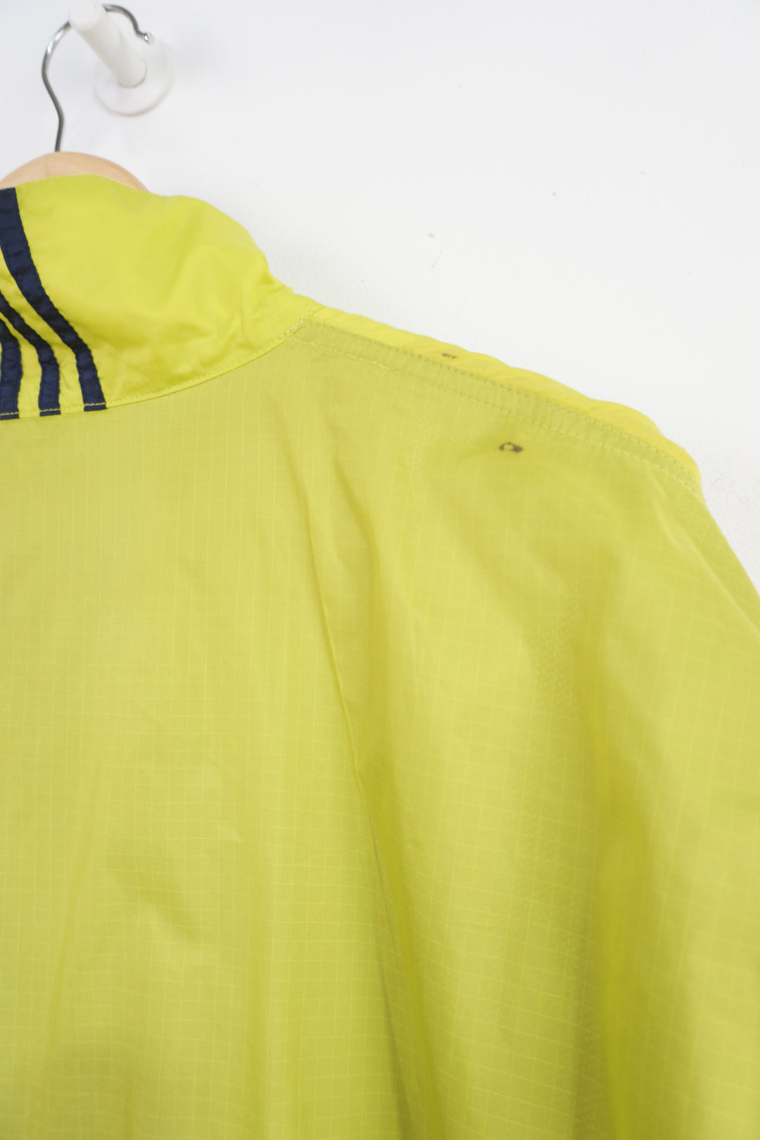 Vintage 90's Adidas lime green lightweight jacket with embroidered logo on the chest