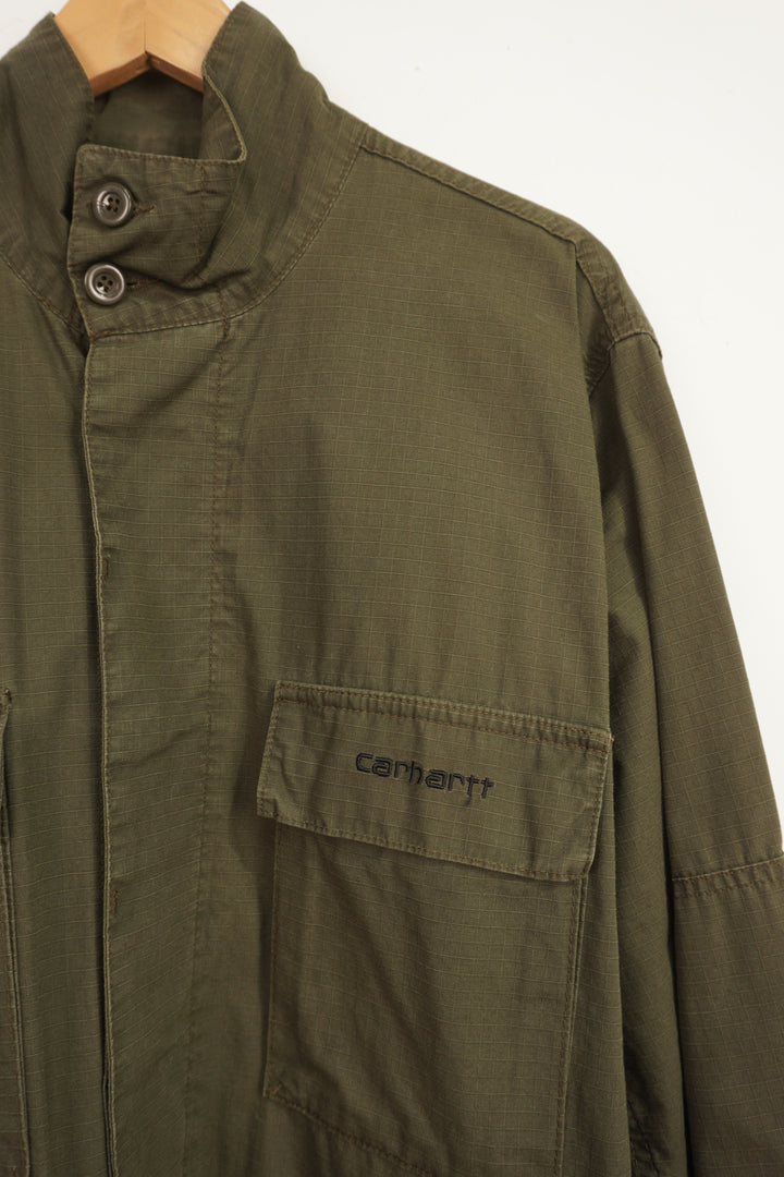 Carhartt over shirt / light weight button up 'force jacket' with embroidered logo on chest pocket