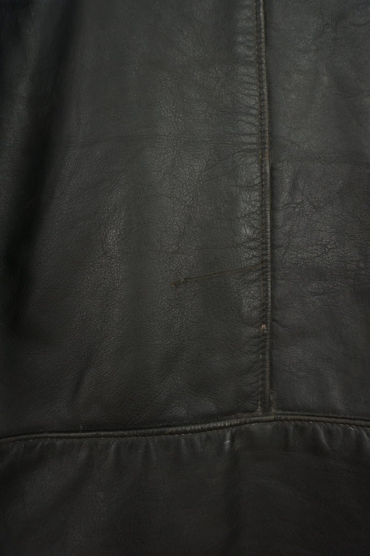 Belstaff Biker black leather motorcycle jacket, Belstaff tab the chest with silver hardware