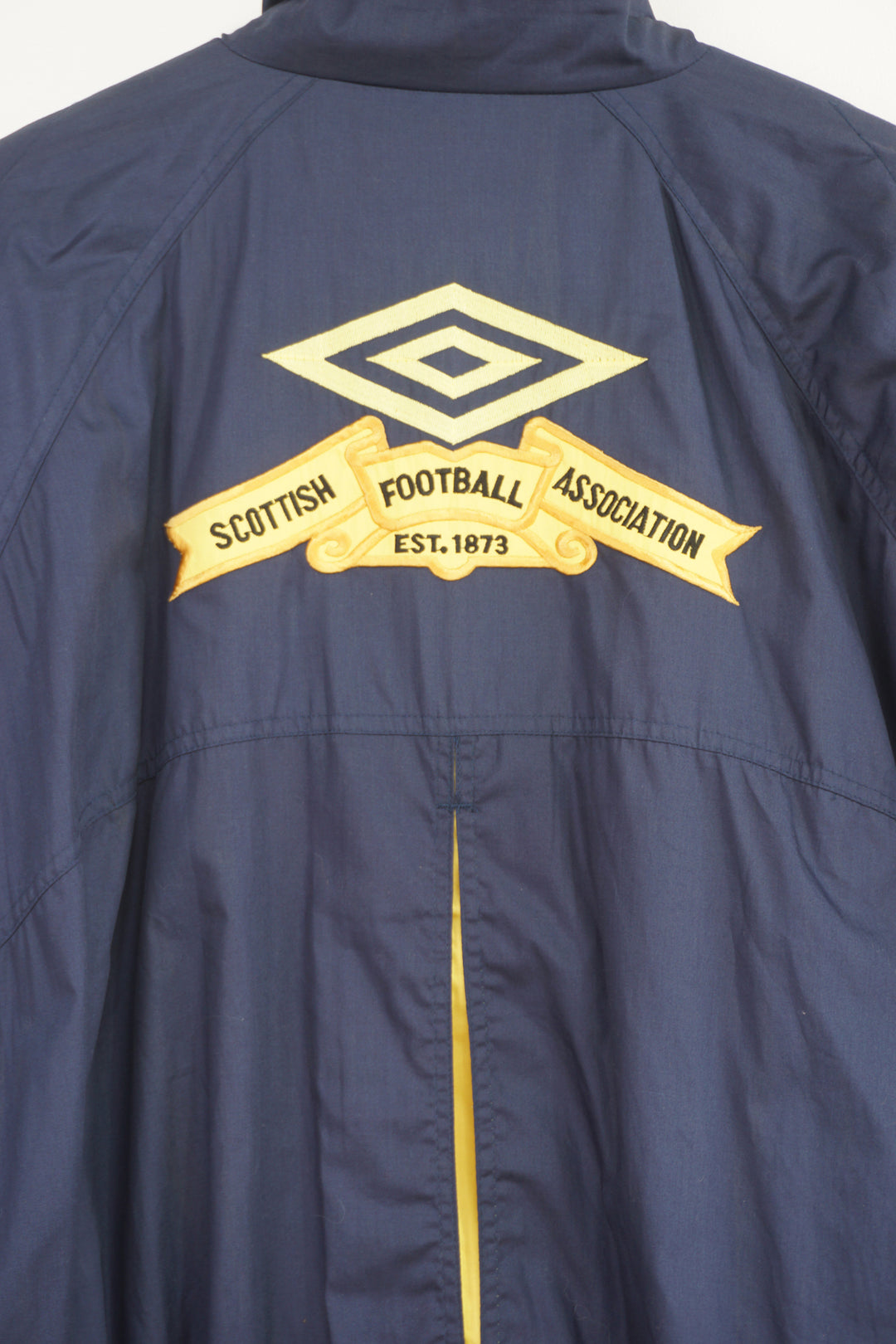 Vintage 1990-92 Scotland x Umbro lightly padded jacket with embroidered badges on the chest, sleeve and back 