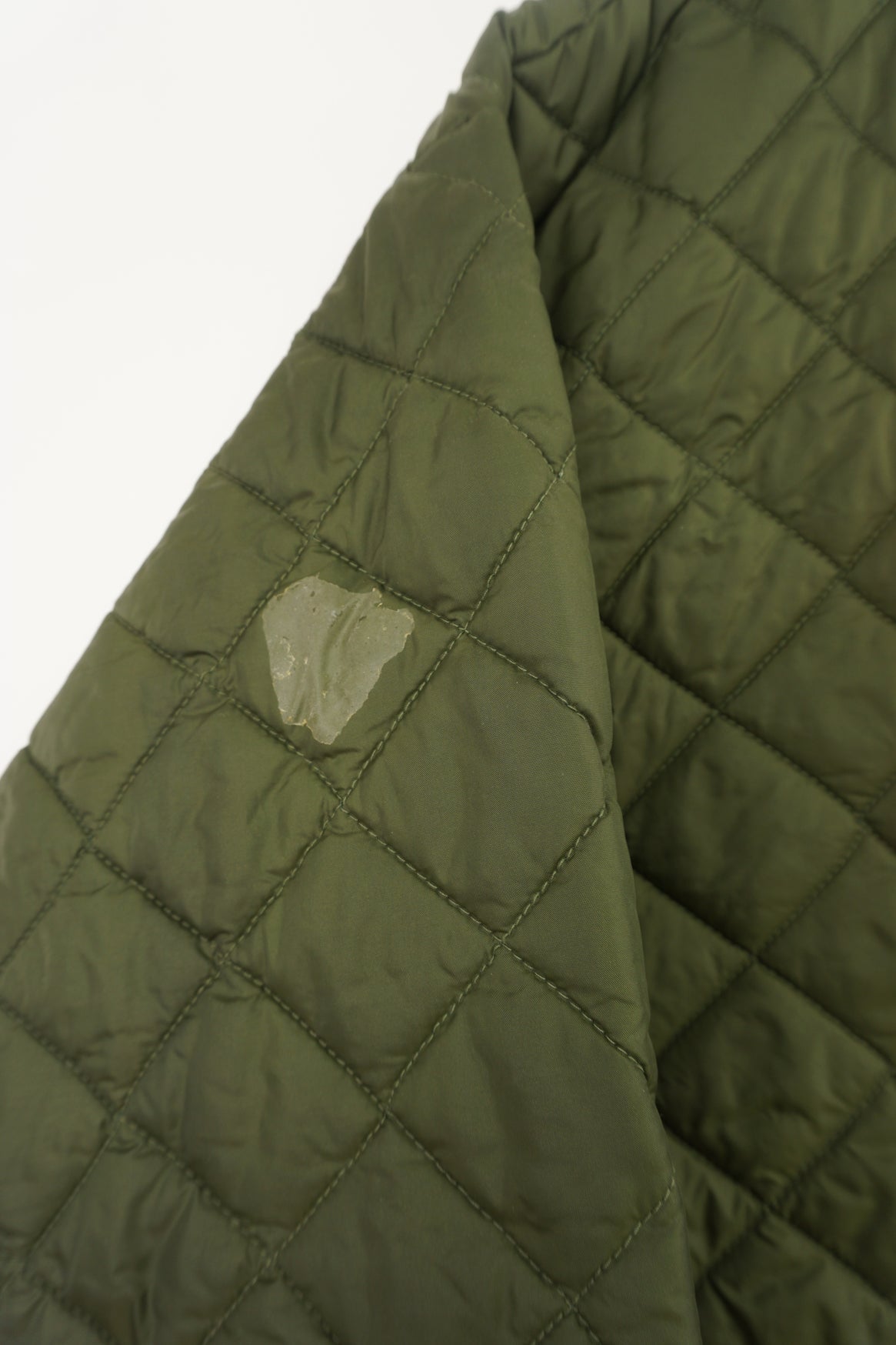 Vintage Military khaki green quilted liner jacket