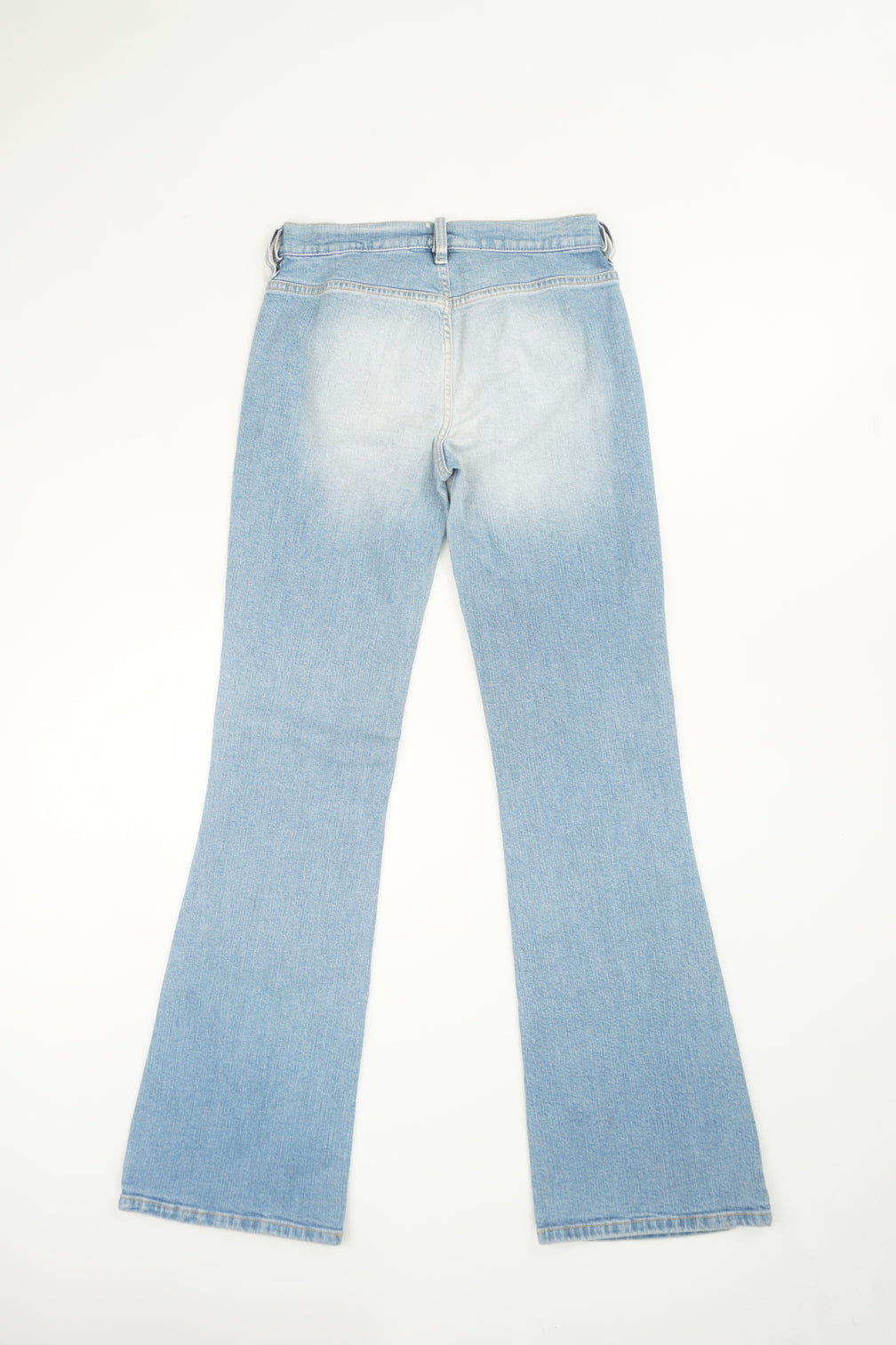 Vintage Y2K light wash Diesel, bootcut jeans with embroidered logo on the pocket