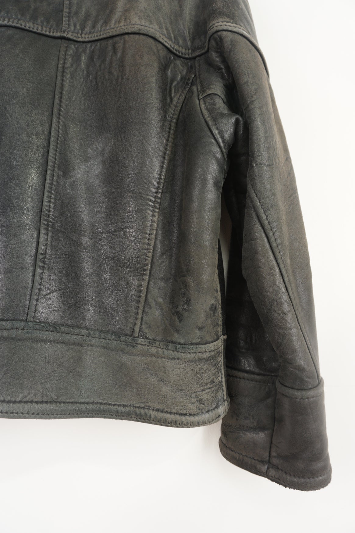 Vintage Leather Aviator Jacket