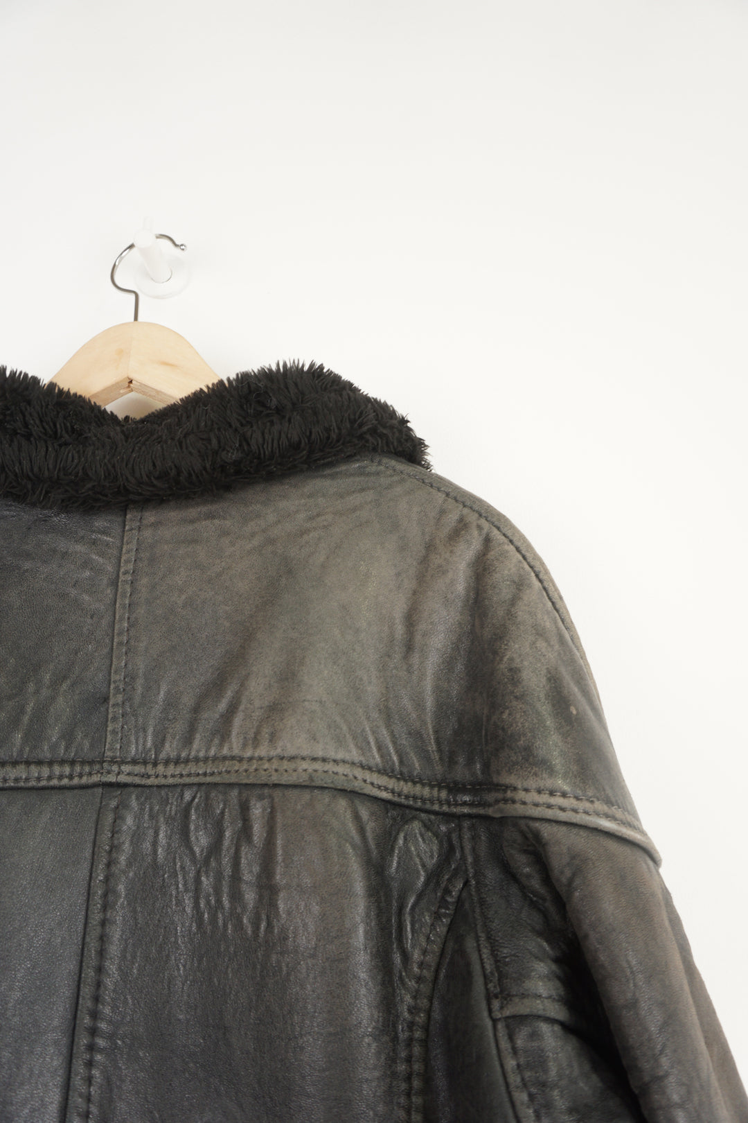 Vintage Leather Aviator Jacket