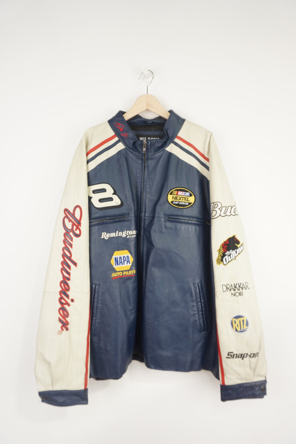 Vintage NASCAR Budweiser Racing Suede Jacket – VintageFolk