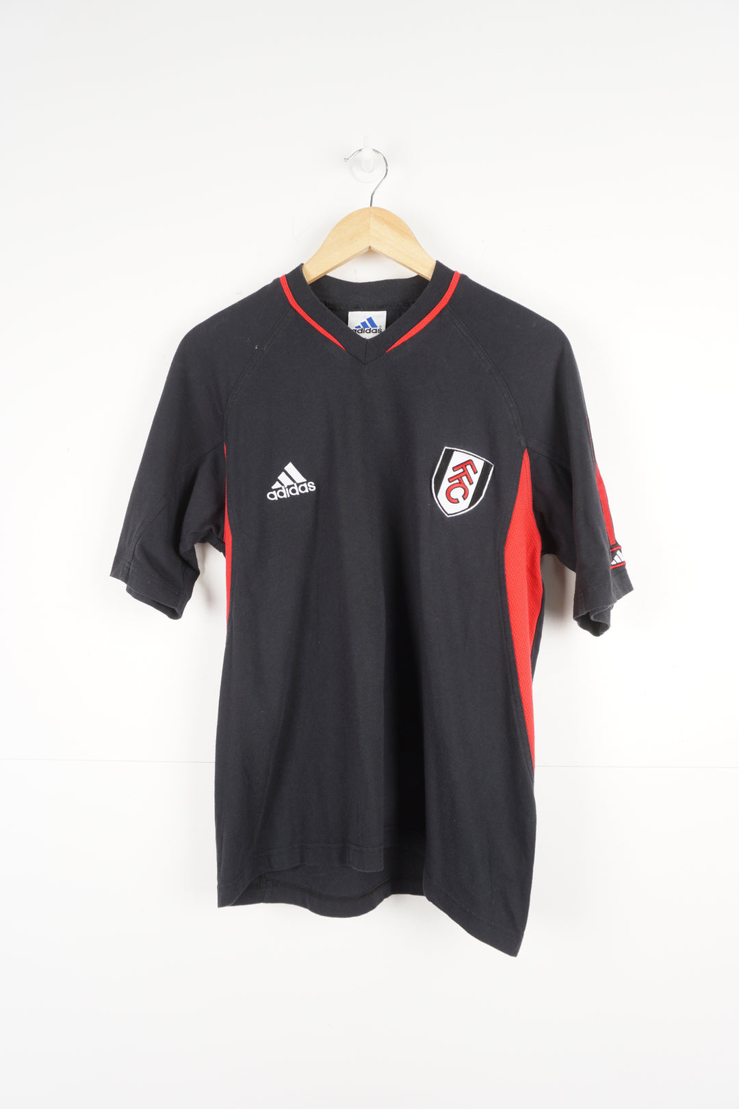 00's Fulham Adidas black T-shirt