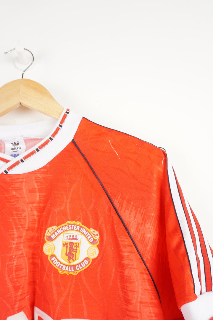 1990-91 Manchester United Home Football Shirt