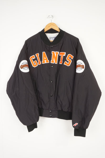 Majestic, Shirts, Vintage San Francisco Giants Men Baseball Jersey 2xl  Black Logo Embroidered Read