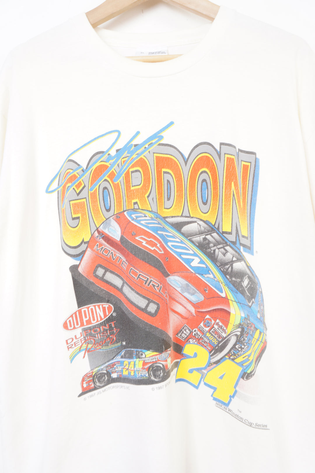 Vintage 1997 Jeff Gordon x Dupont NASCAR graphic t-shirt 