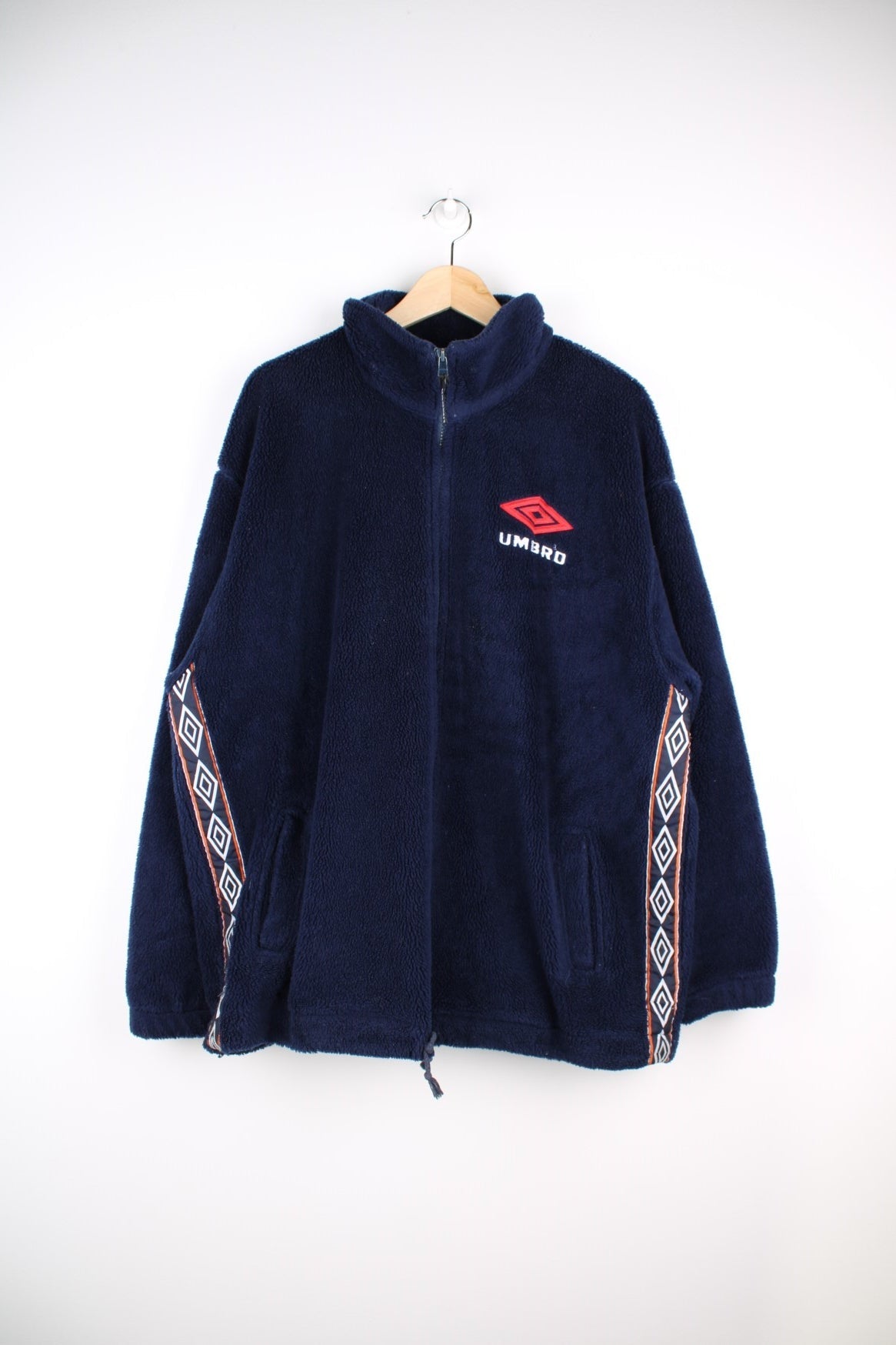 Fashion Umbro 90S Logo Fleece Jacket Vintage