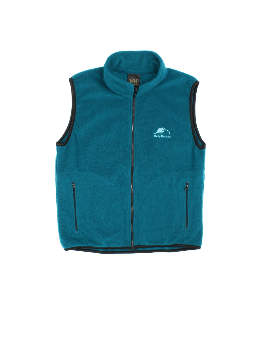 Helly Hansen Fleece Gilet in a blue colourway. Full zip, zip pockets and small logo embroidered on the front.