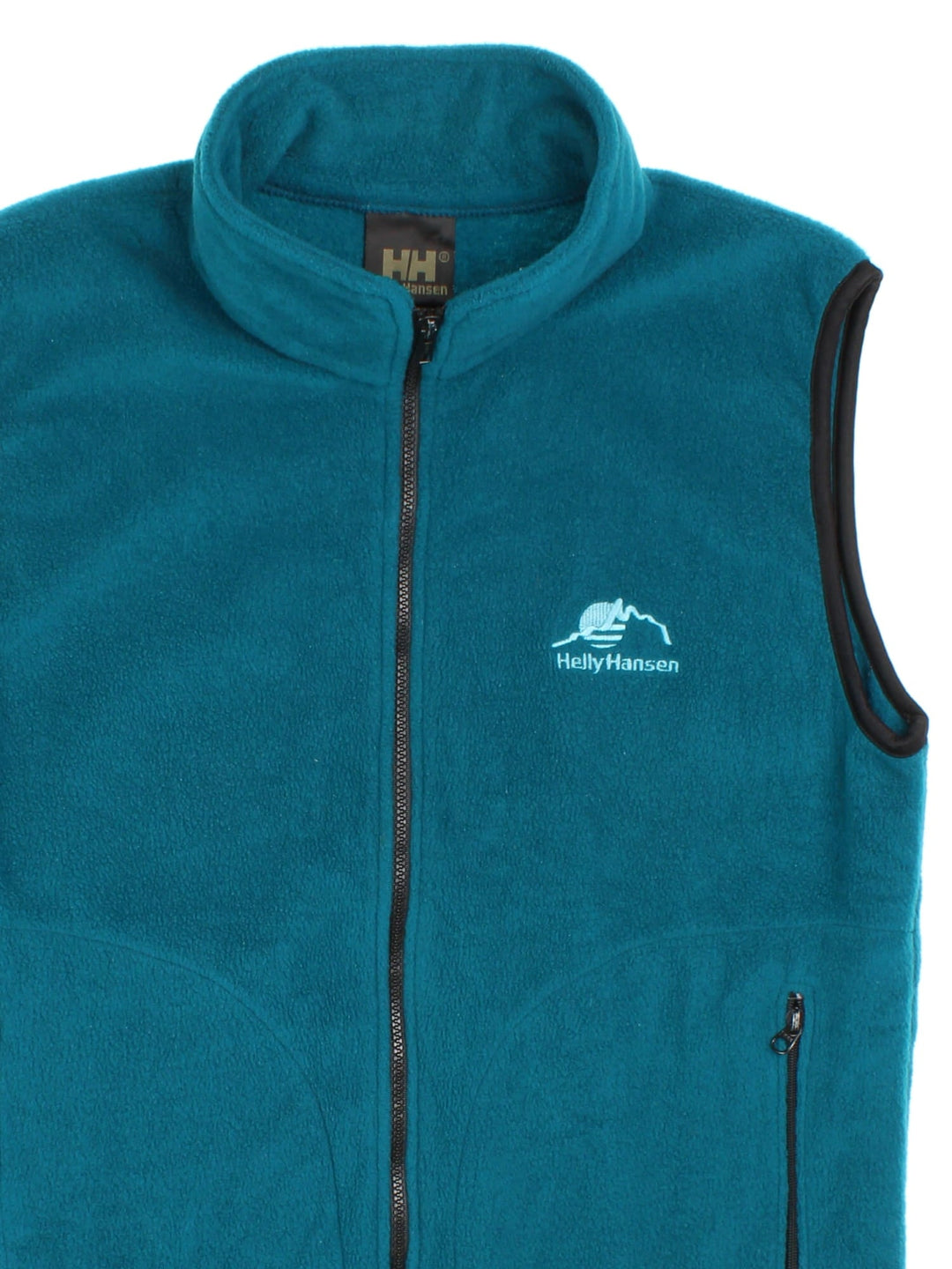 Helly Hansen Fleece Gilet in a blue colourway. Full zip, zip pockets and small logo embroidered on the front.