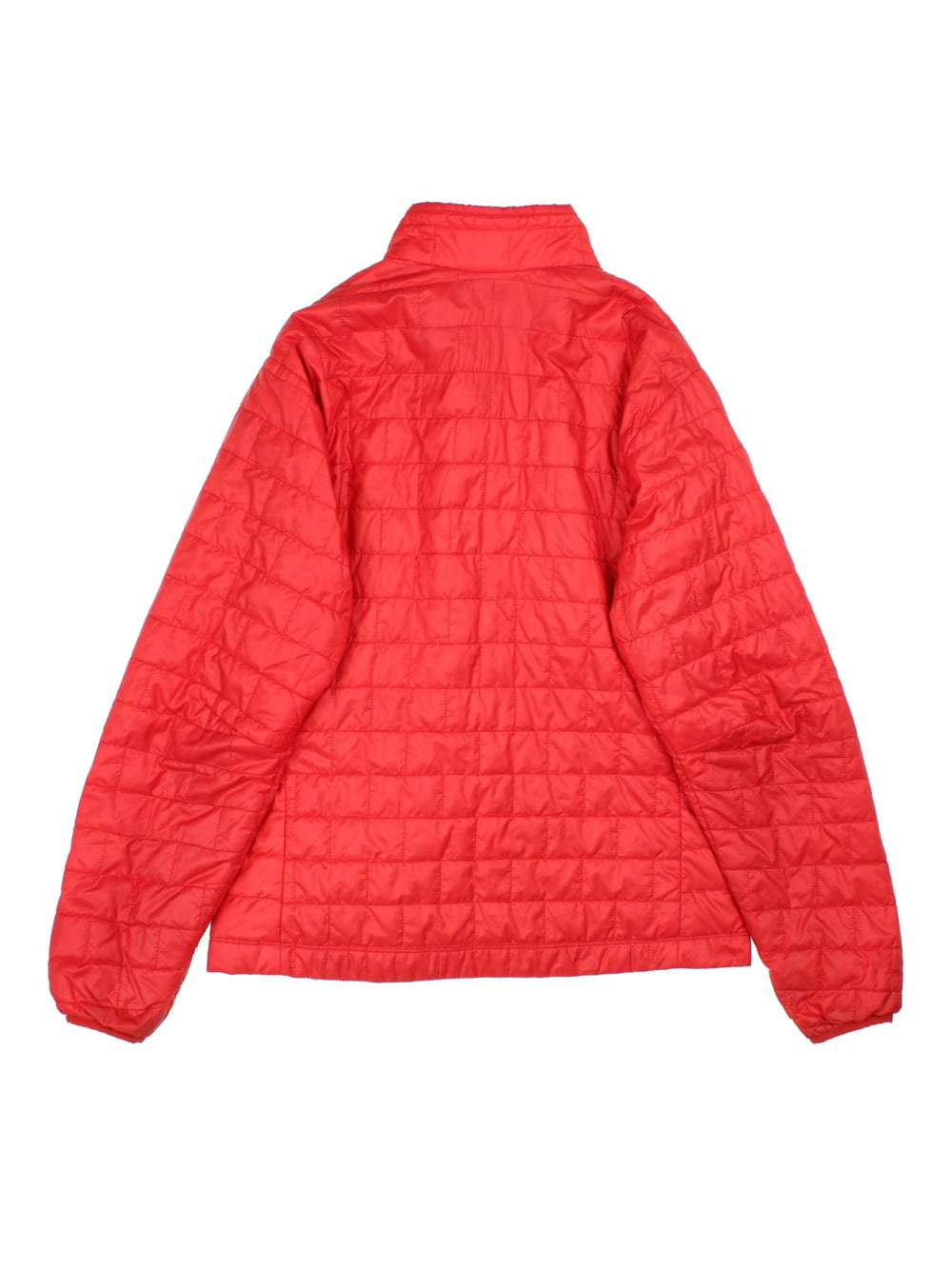 Vintage Patagonia Puffer Jacket in a red colourway. Full zip with two side pockets on the front, small classic logo also embroidered on the chest.