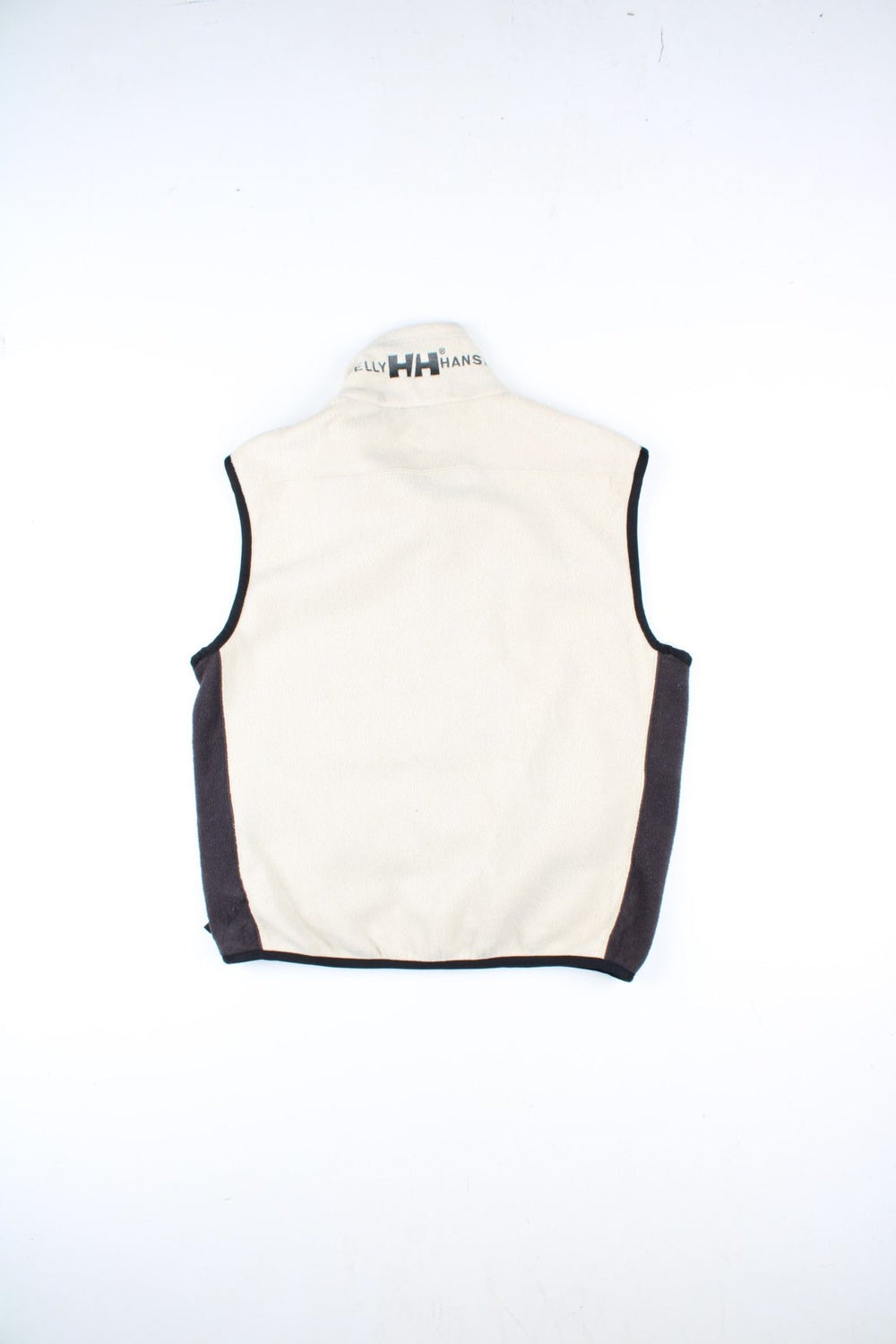 Vintage Helly Hansen Fleece Gilet in a white/black colourway. Zip up fastening with side zip pockets, branding embroidered on front and back.