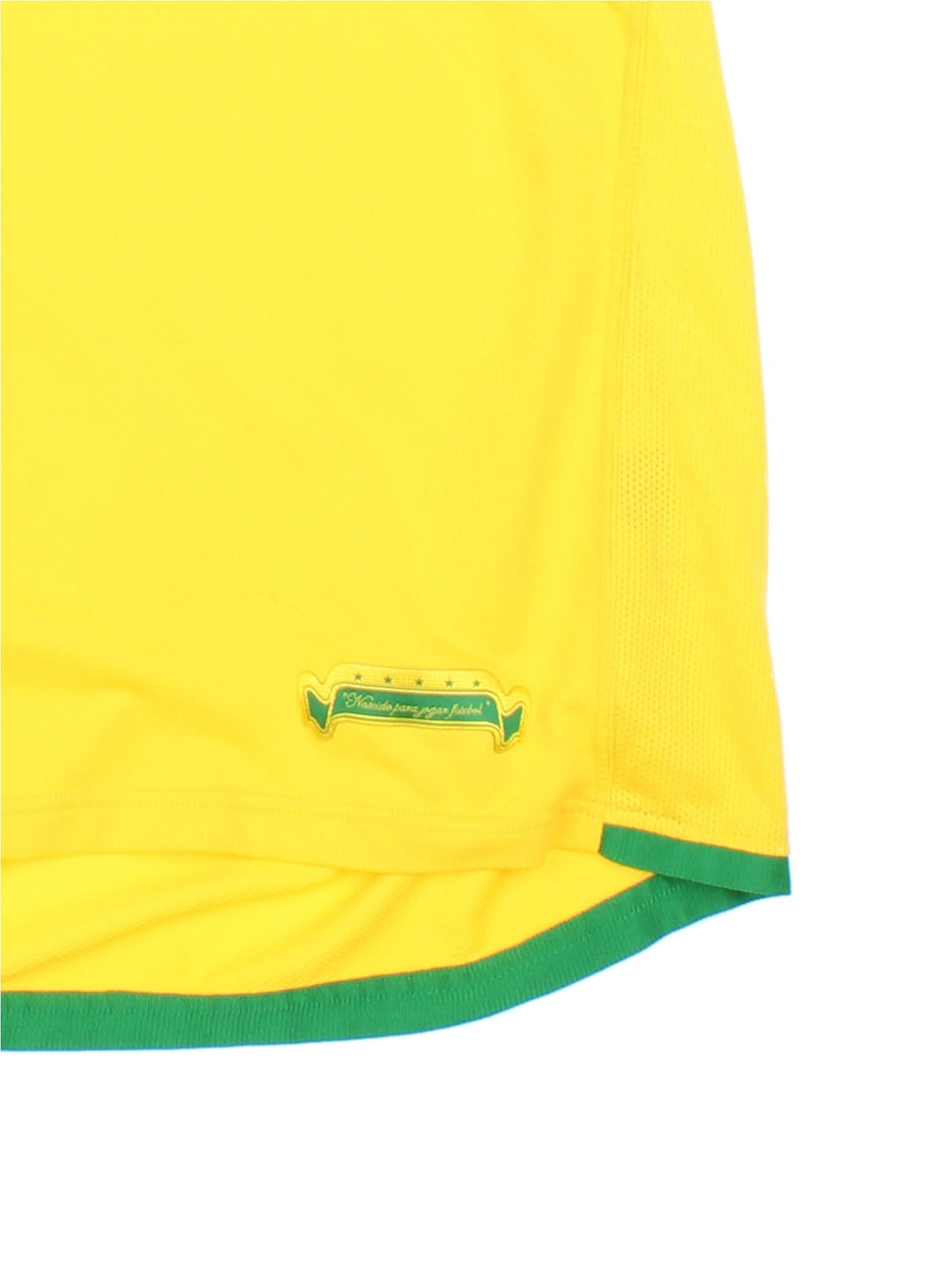 Brazil 2006/07 Nike Football Shirt in the yellow home kit colourway, features embroidered logos and badge on the front.