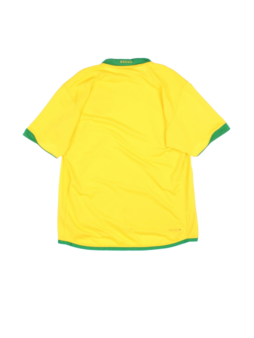 Brazil 2006/07 Nike Football Shirt in the yellow home kit colourway, features embroidered logos and badge on the front.