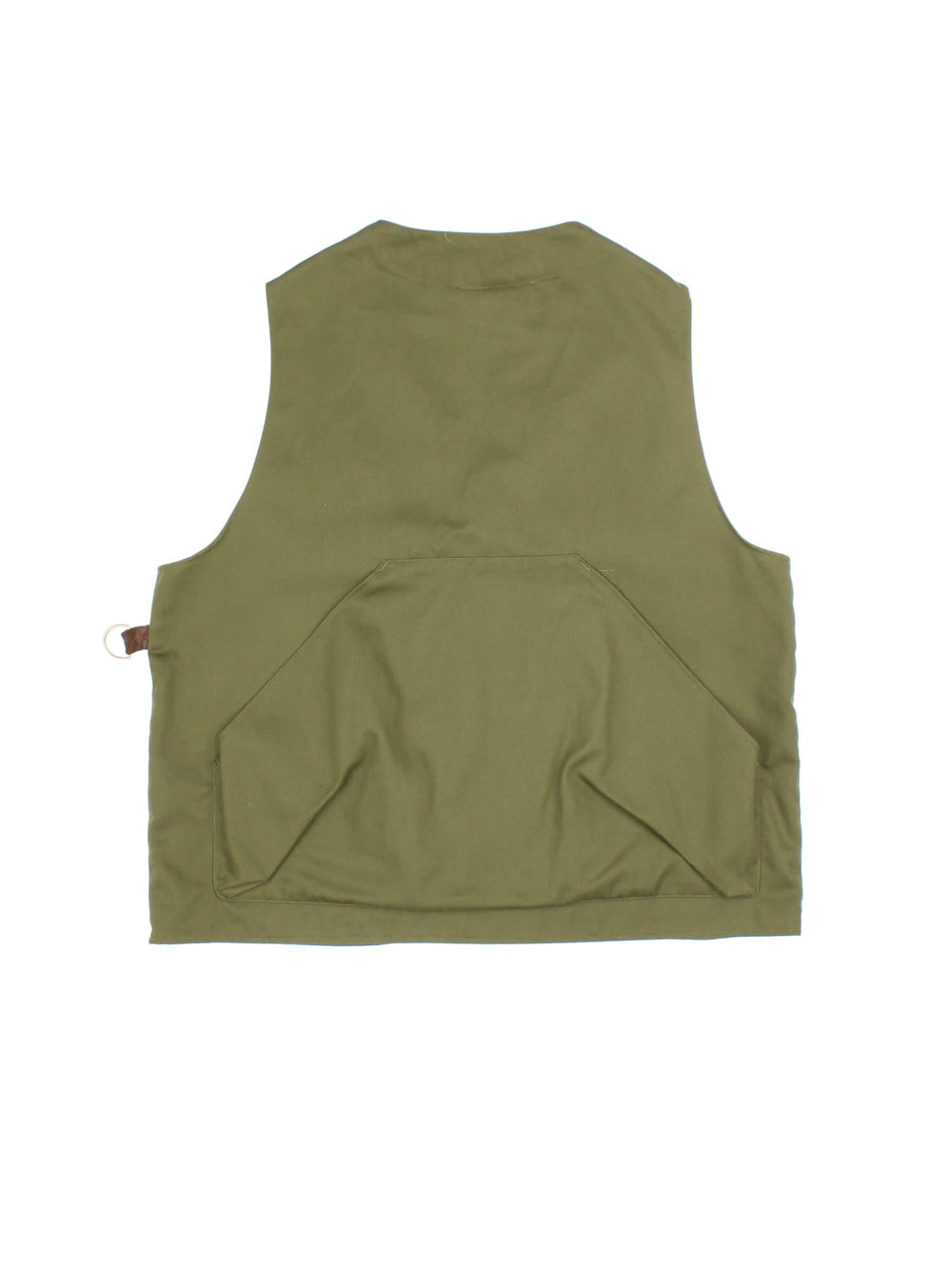 Vintage Barbour Fishing Utility Vest in a green colourway. Zips up and has multiple pockets, and the logo embroidered on the front.