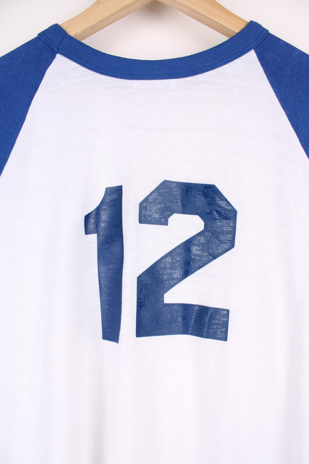  Philadelphia Longsleeve T-Shirt in a  and blue colourway with the spell out and number 12 printed on front and back.