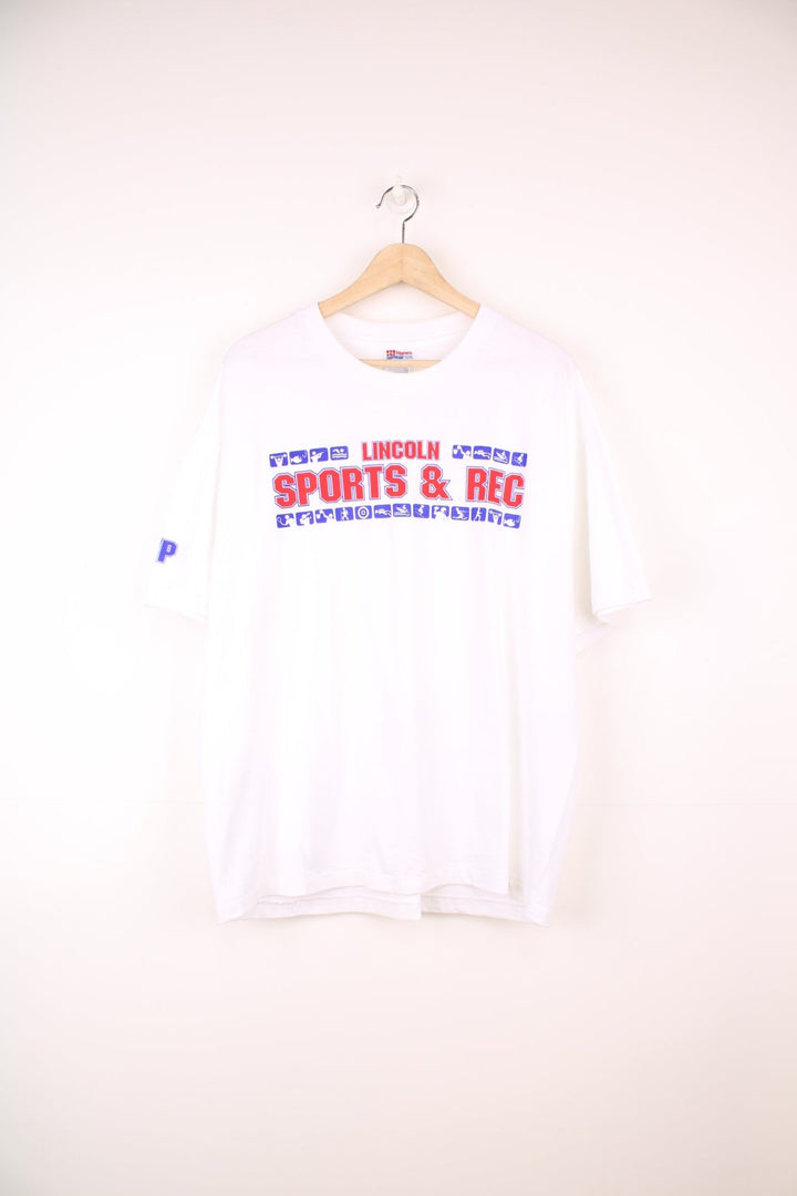 Vintage 80s Lincoln Sports and Rec single stitch T-Shirt. 