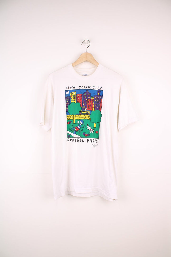 Vintage 90s New York City, Central Park single stitch T-Shirt with graphic print on the front.