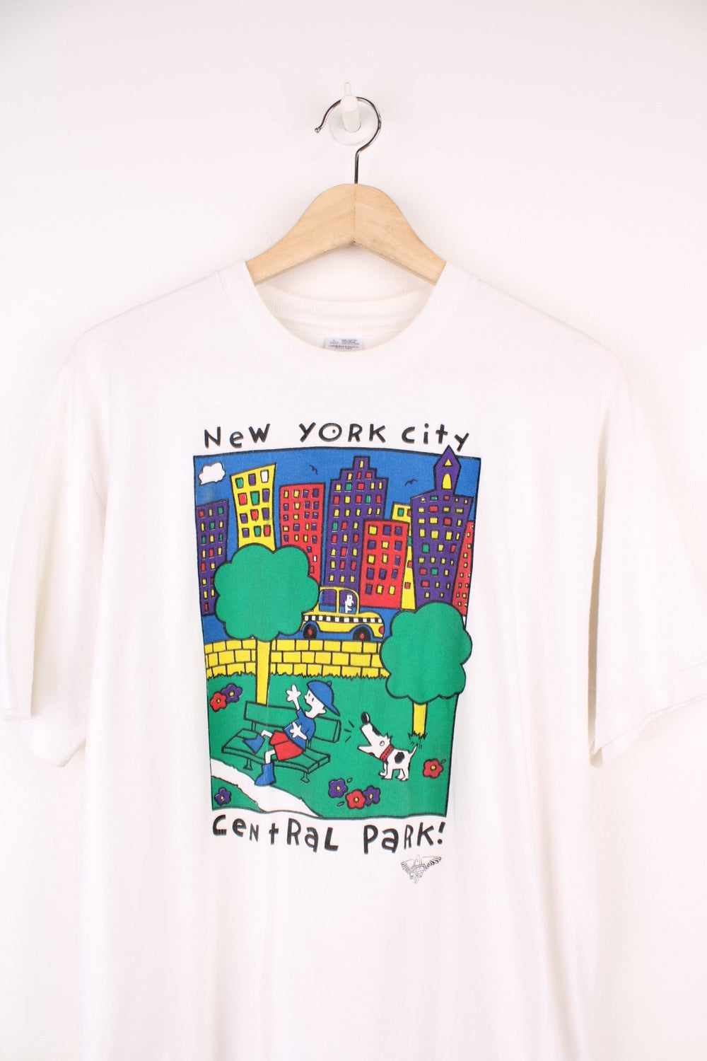 Vintage 90s New York City, Central Park single stitch T-Shirt with graphic print on the front.