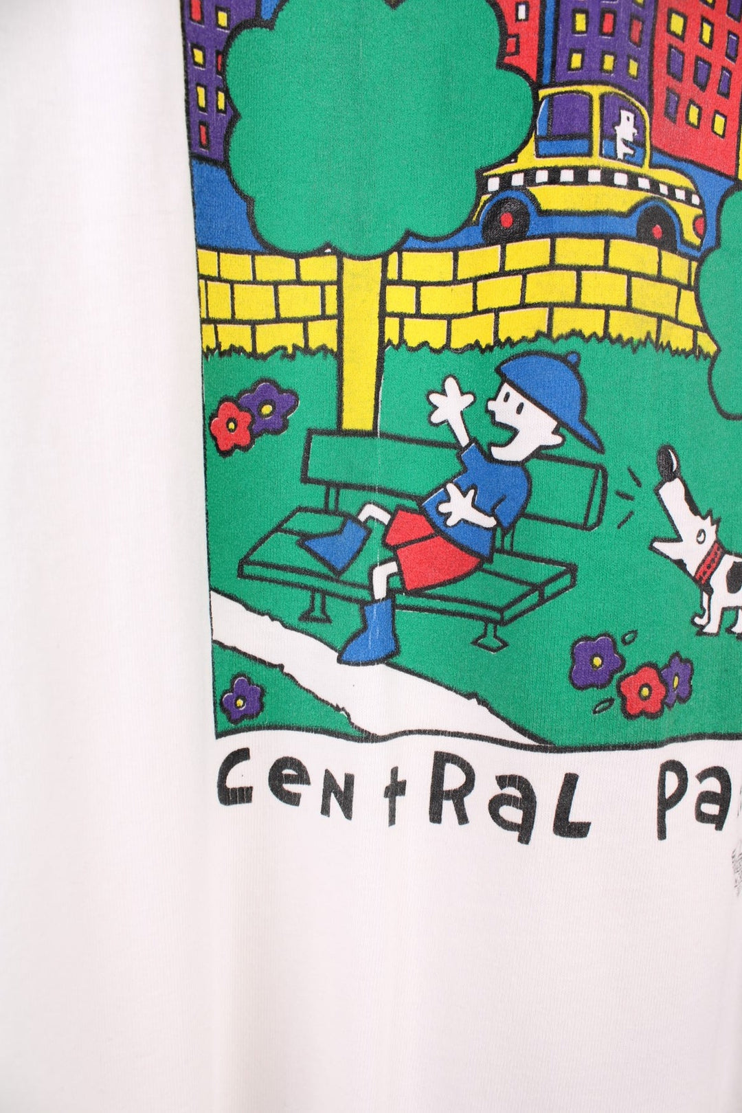 Vintage 90s New York City, Central Park single stitch T-Shirt with graphic print on the front.